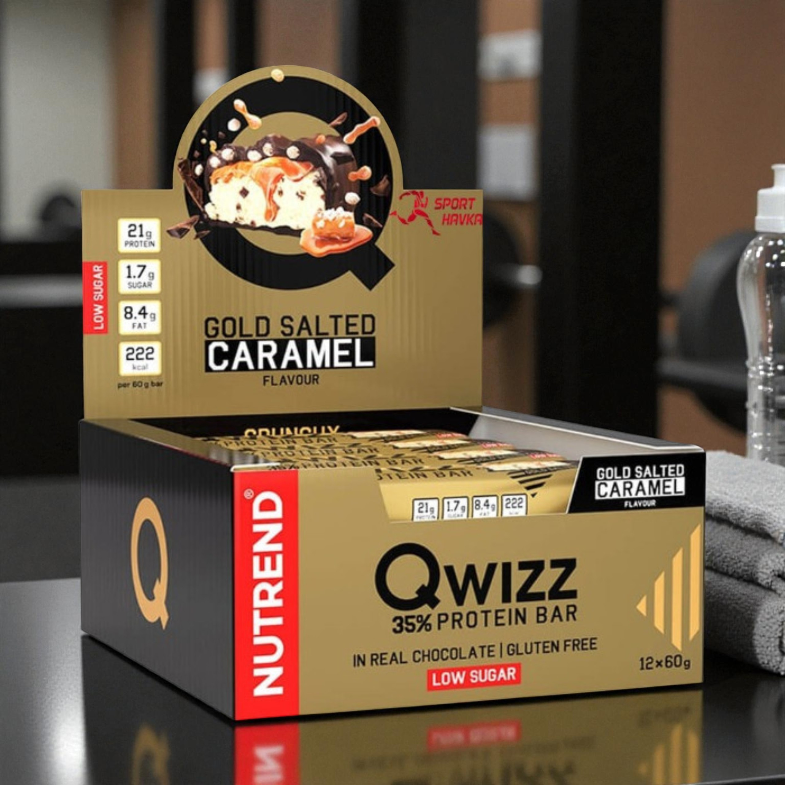 NUTREND - Riegel QWIZZ Protein Bar - 24x 60g