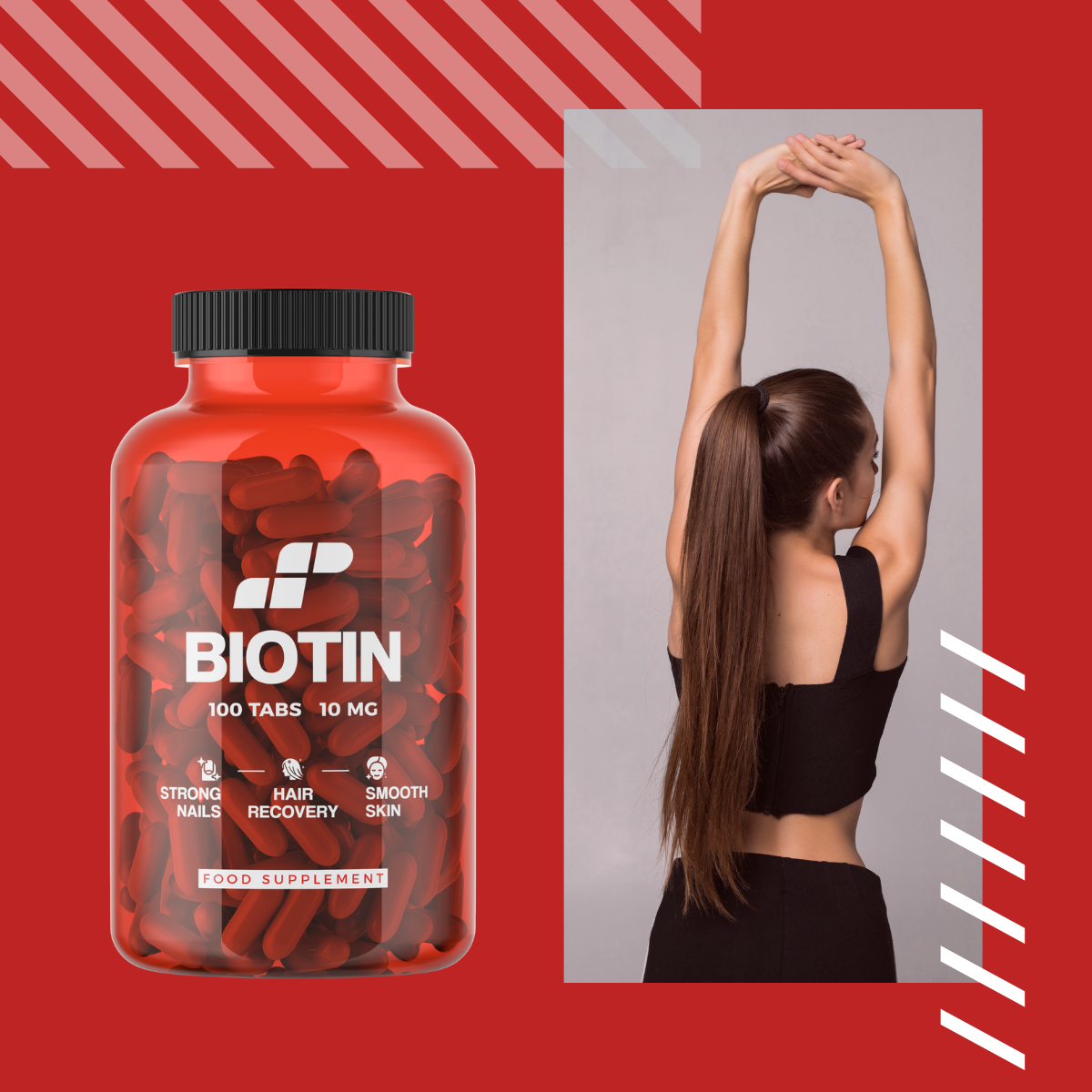 MP NUTRITION Biotin 10mg - 100tabs - Biotin