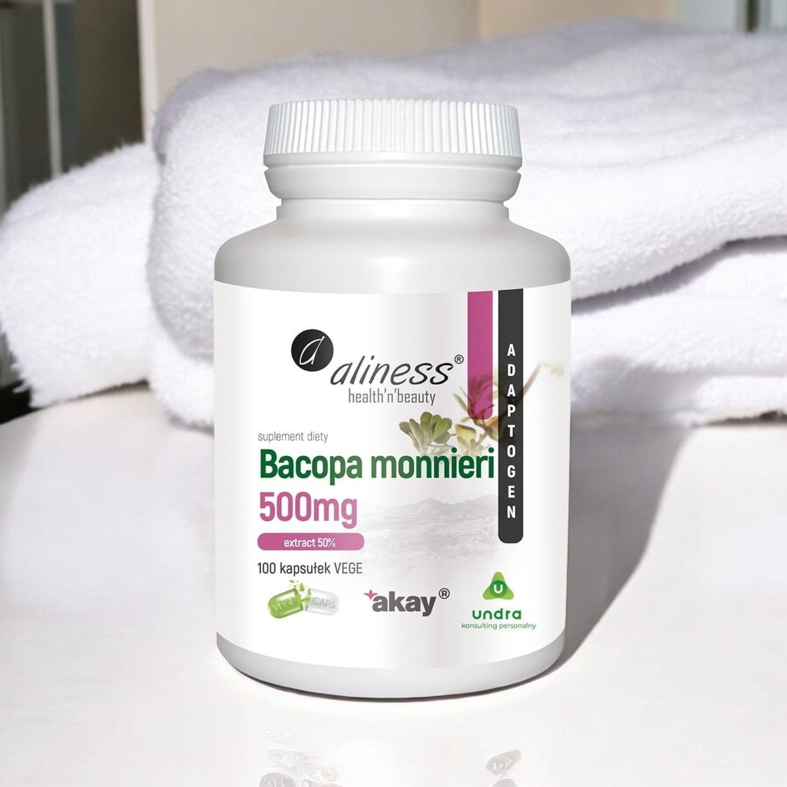 ALINESS - Bacopa Monnieri Extrakt 500mg - 100 Kapseln.