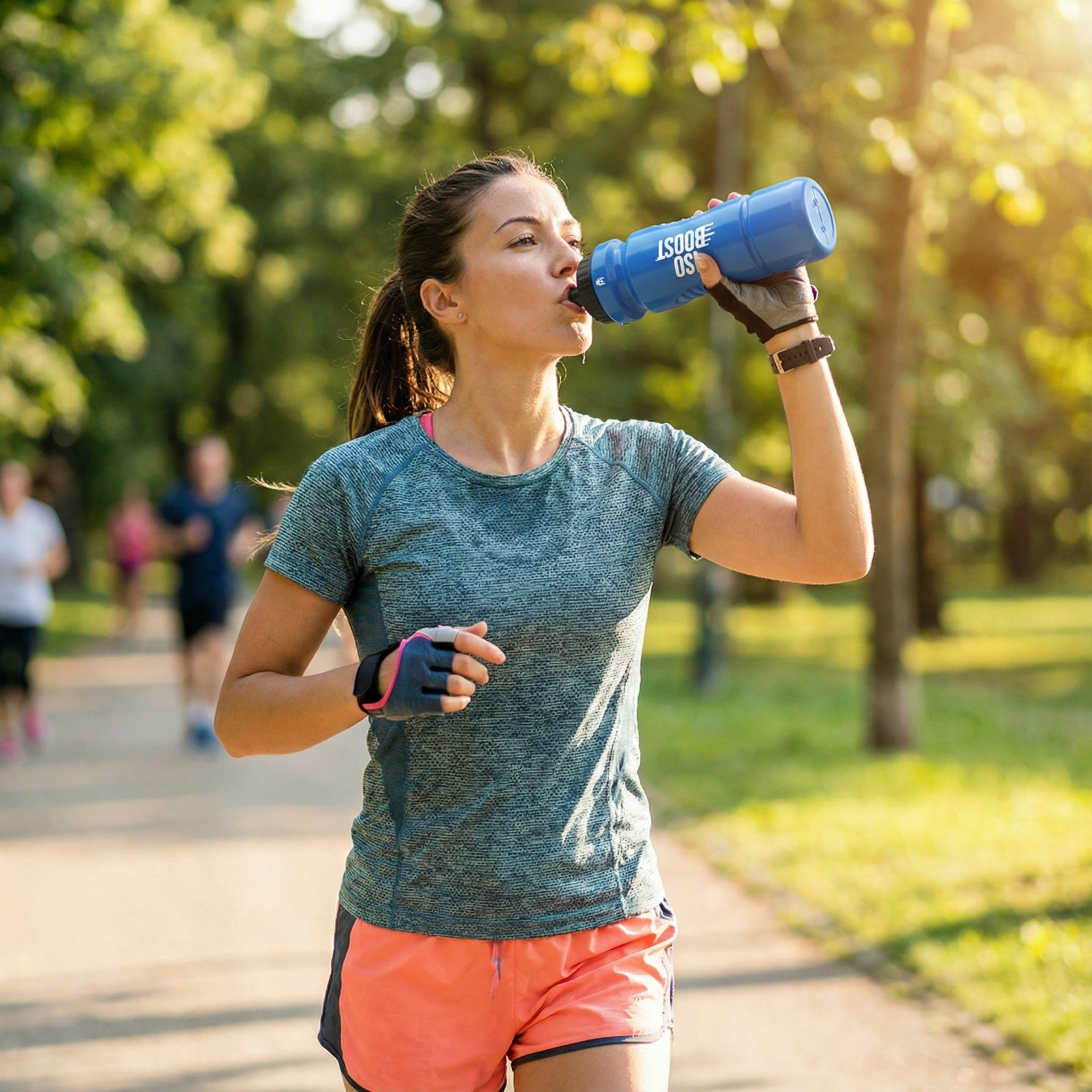 Bidon Hiro.Lab - butelka 900ml szczelna na wodę napój sportowy izotonik