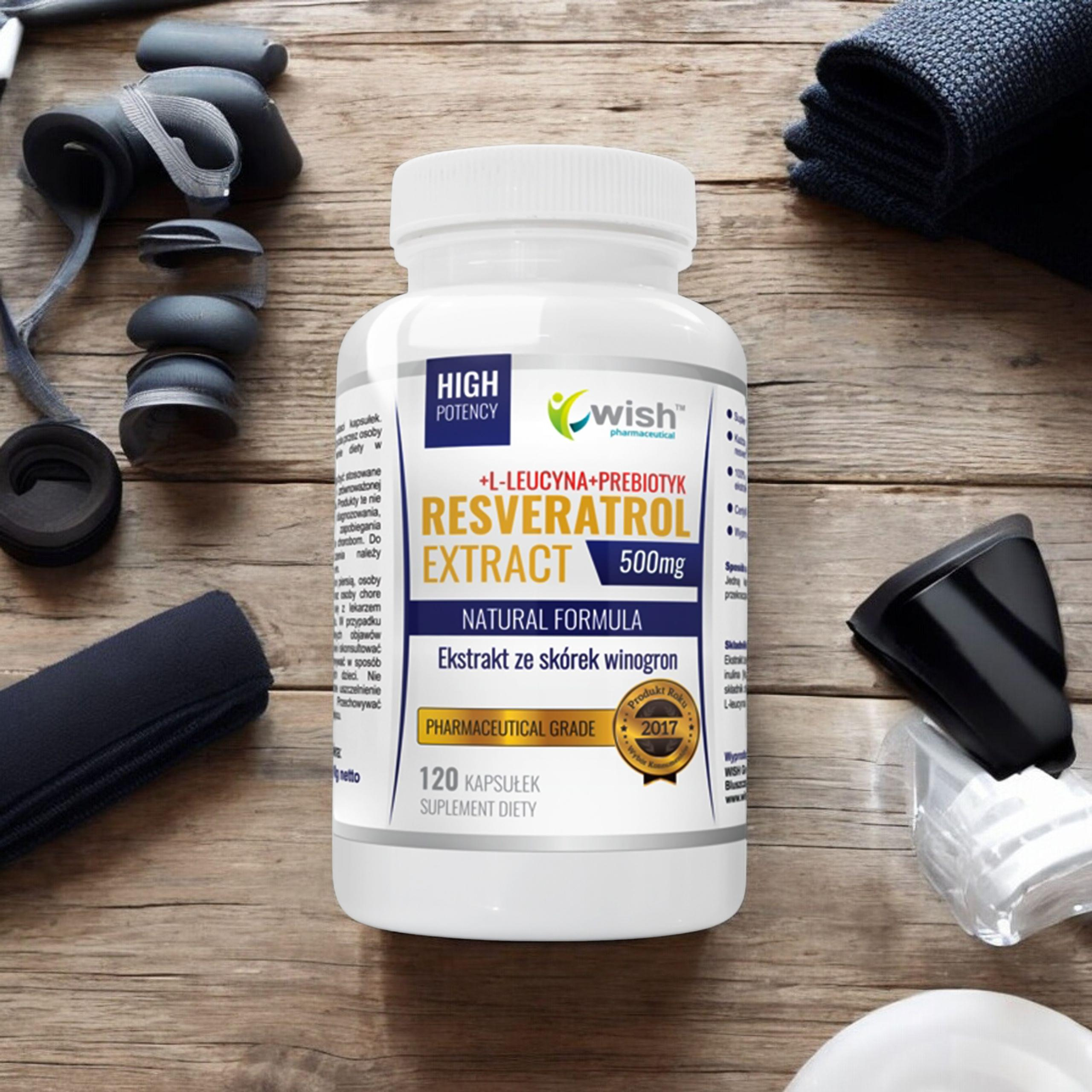 WISH Pharmaceutical Resveratrol Extract 500mg - 120caps