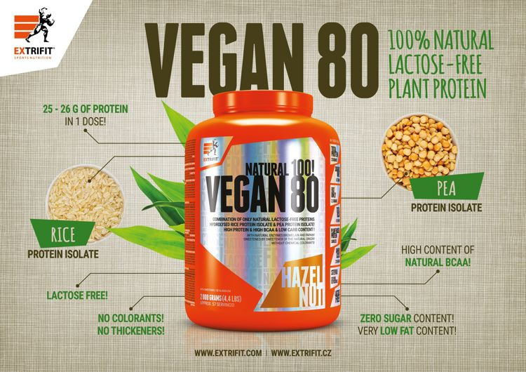 EXTRIFIT Vegan 80 - 2000g