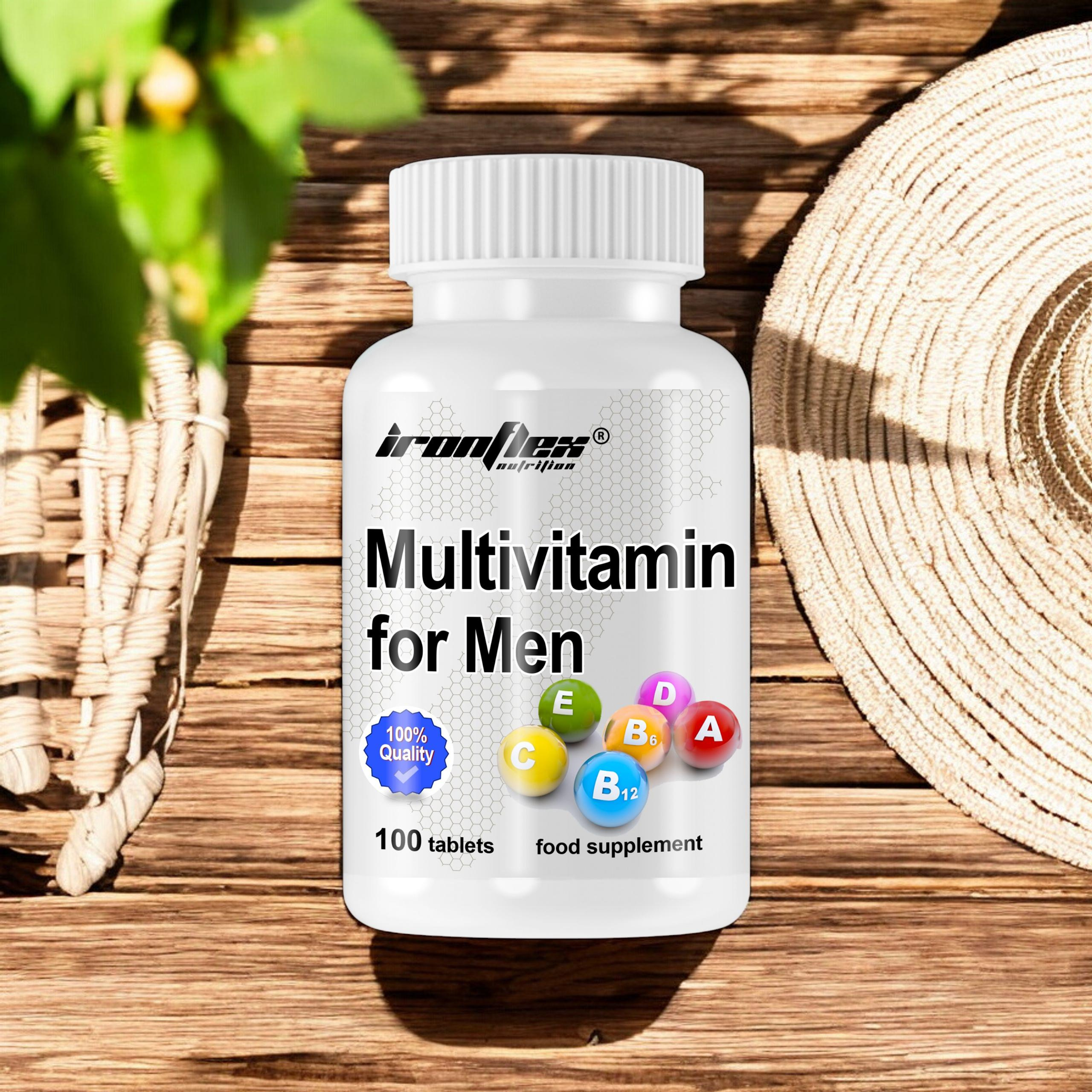 IRONFLEX Multivitamin für Männer - 100tabs