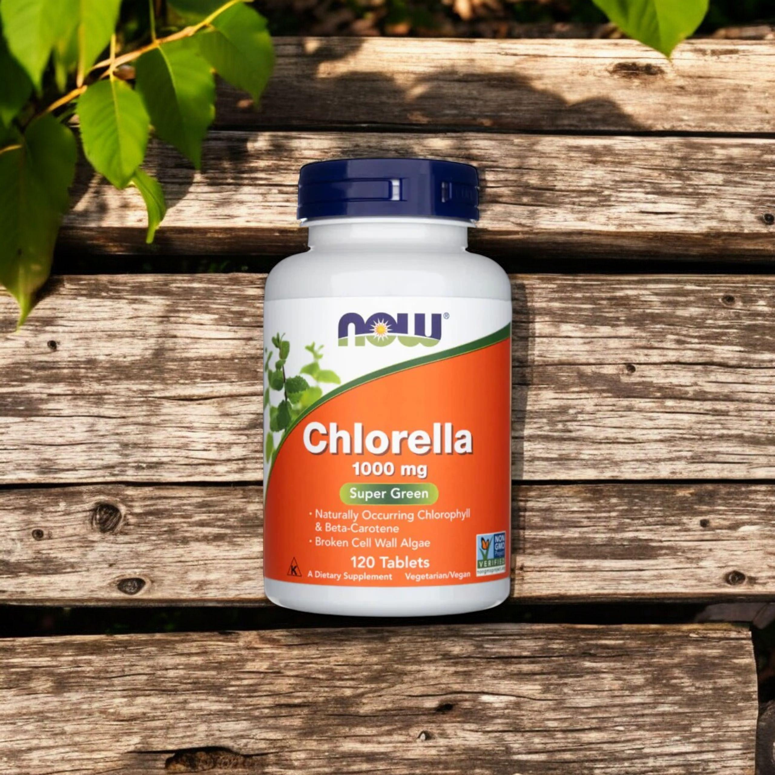 NOW - Chlorella 1000mg - 120 Tabletten
