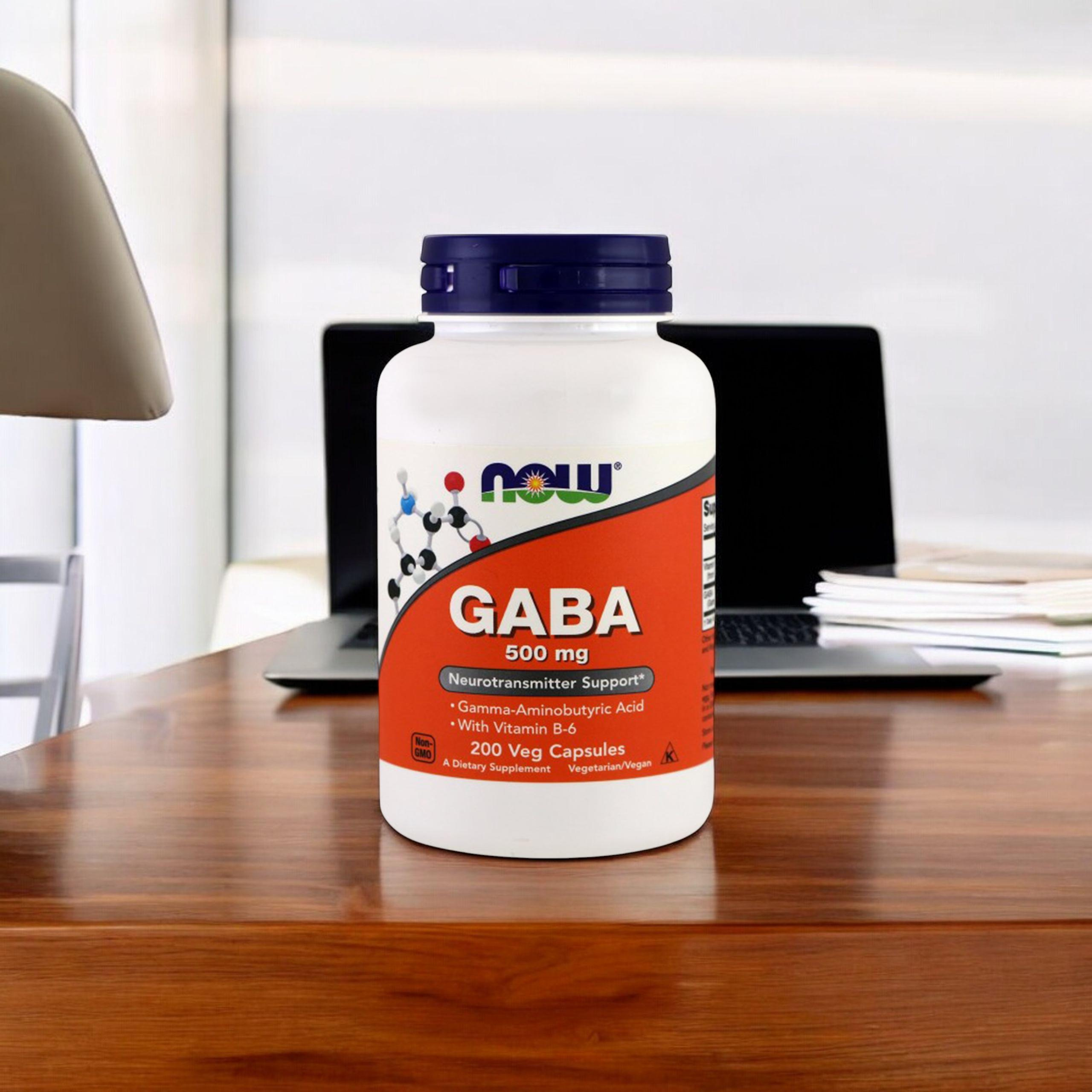 NOW GABA 500mg with B6 - 200vcaps