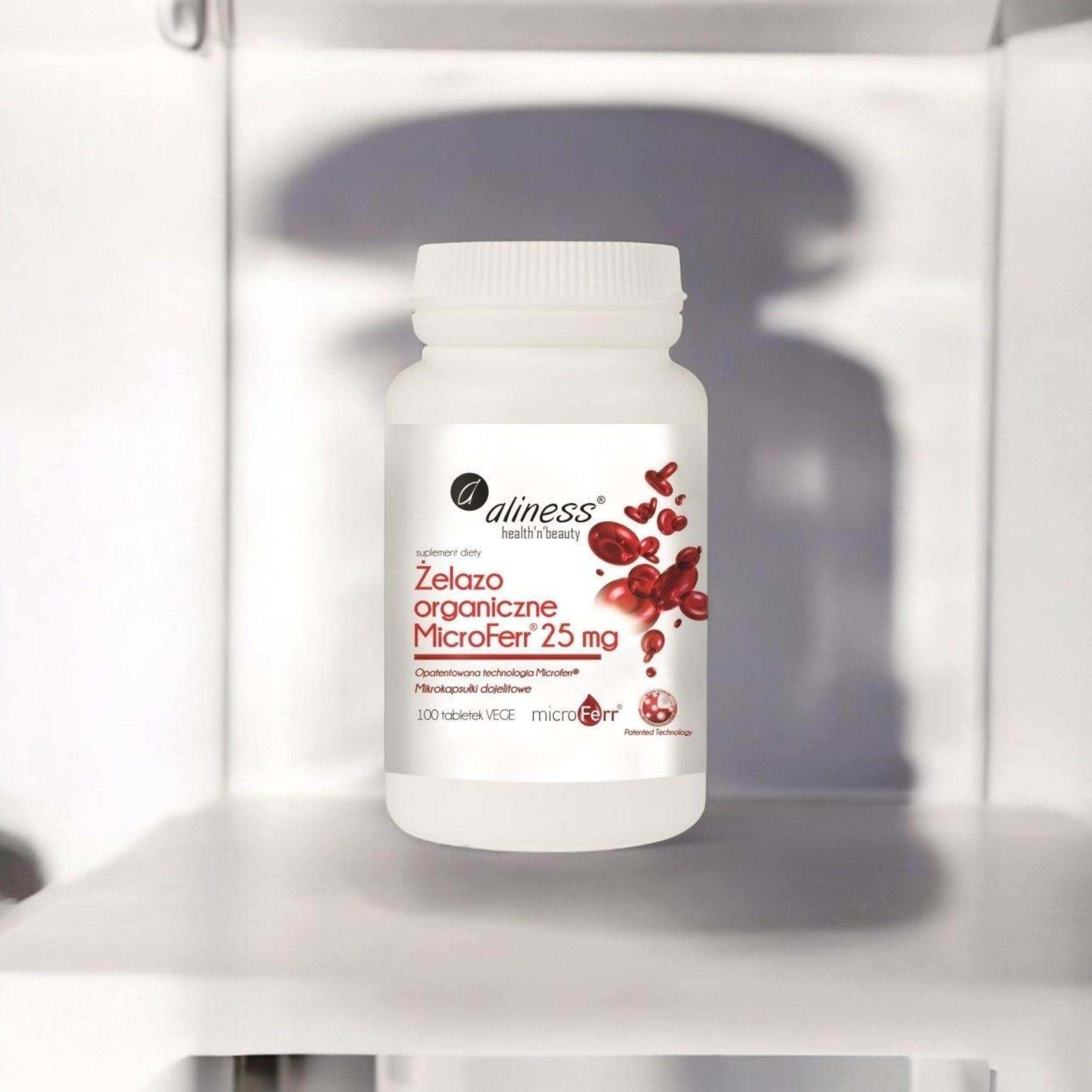 ALINESS - Organisches Eisen Microferr 25mg - 100tabs.