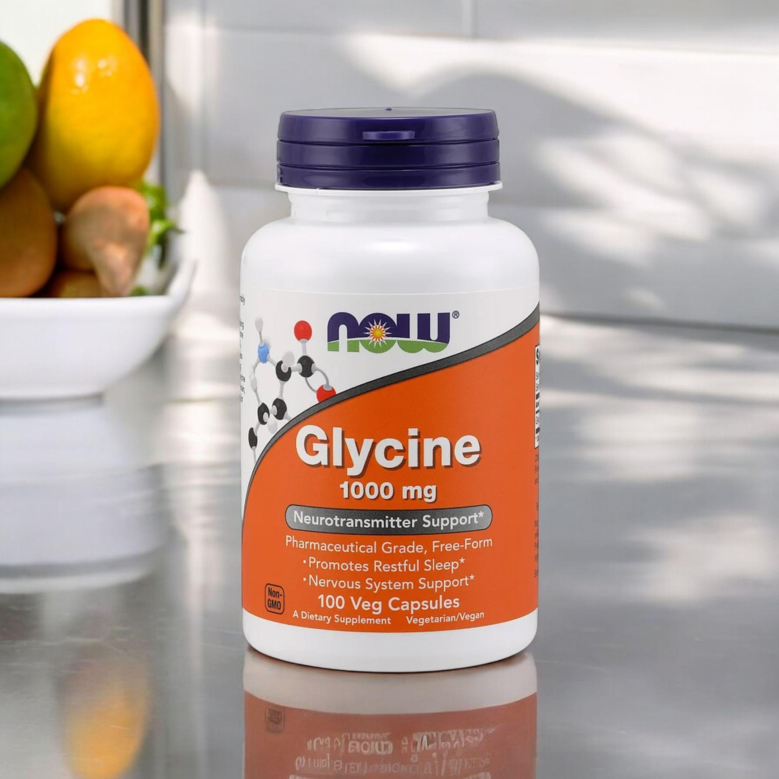 NOW Glycine 1000mg - 100vcaps.