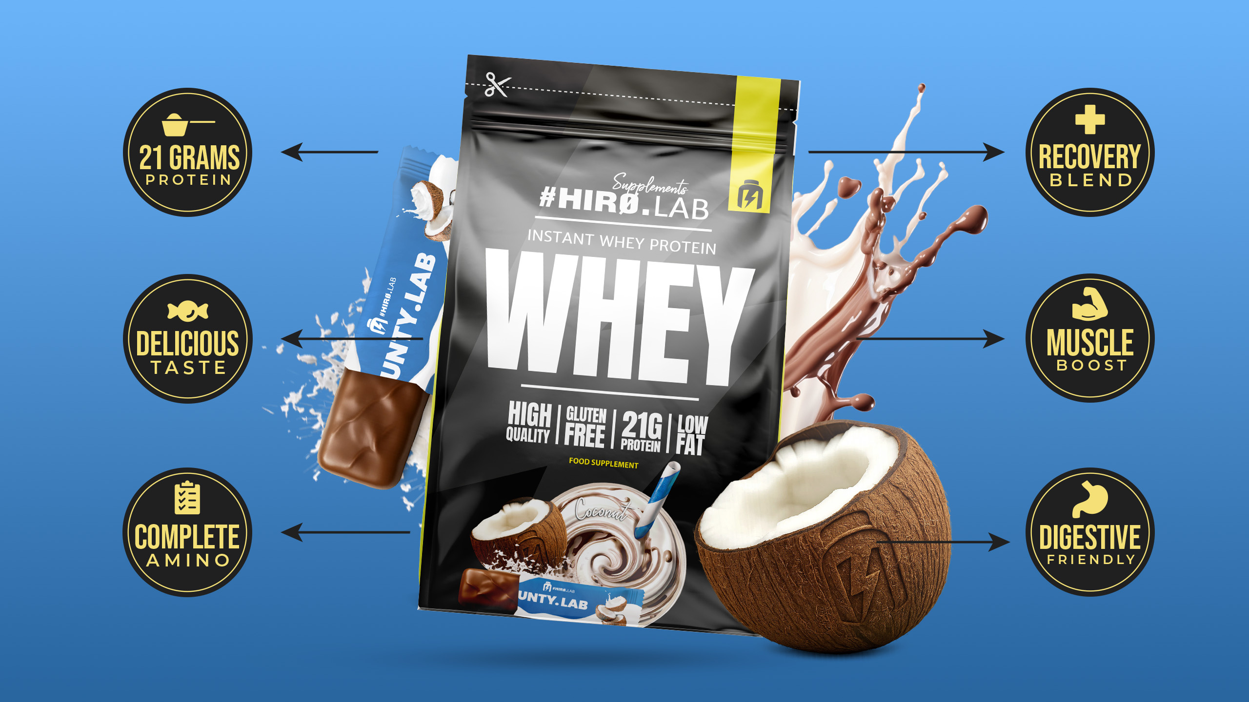 HIRO.LAB - Instant Whey Protein - 750g