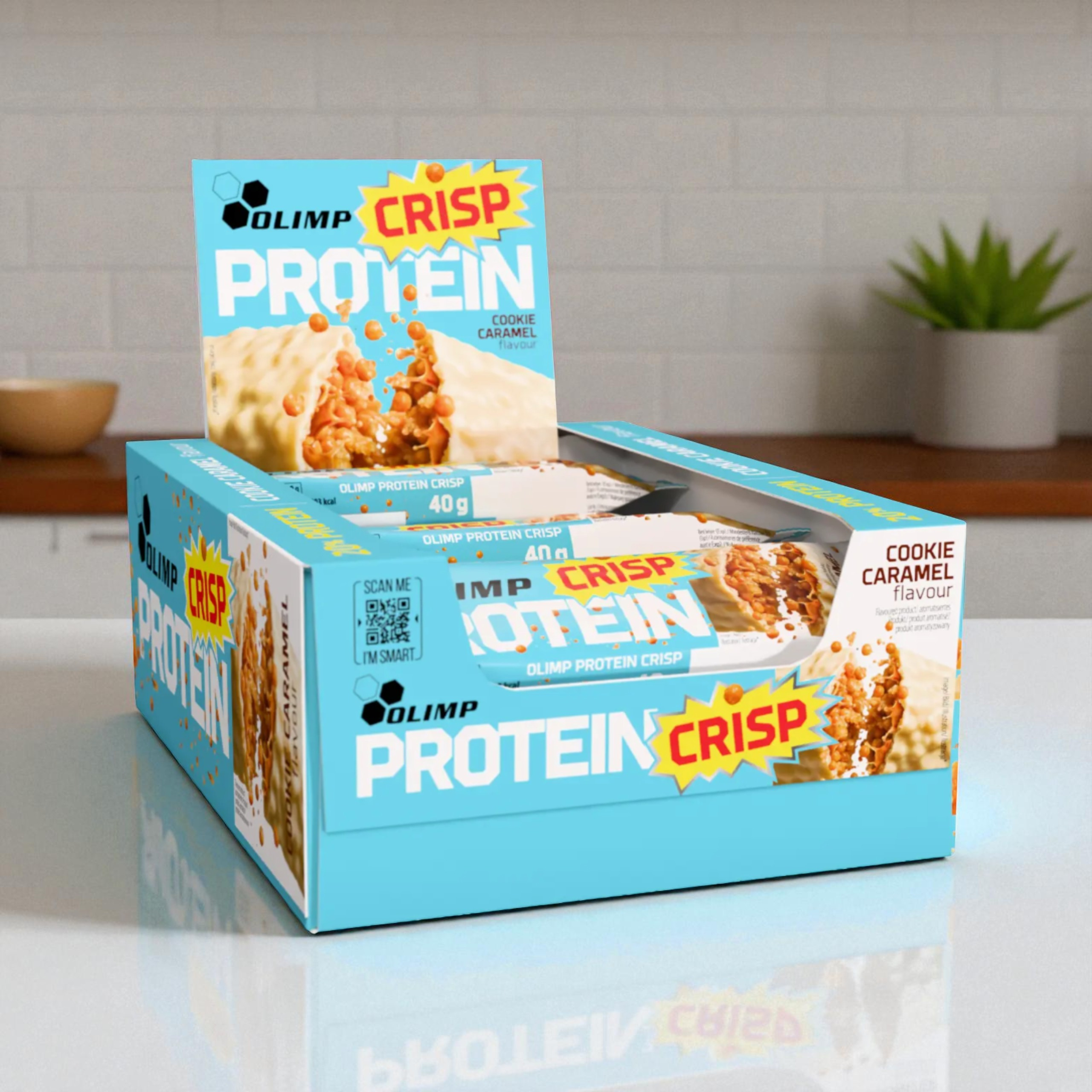 OLIMP - Protein Crisp Bar - 20x 40g - Cookie Caramel