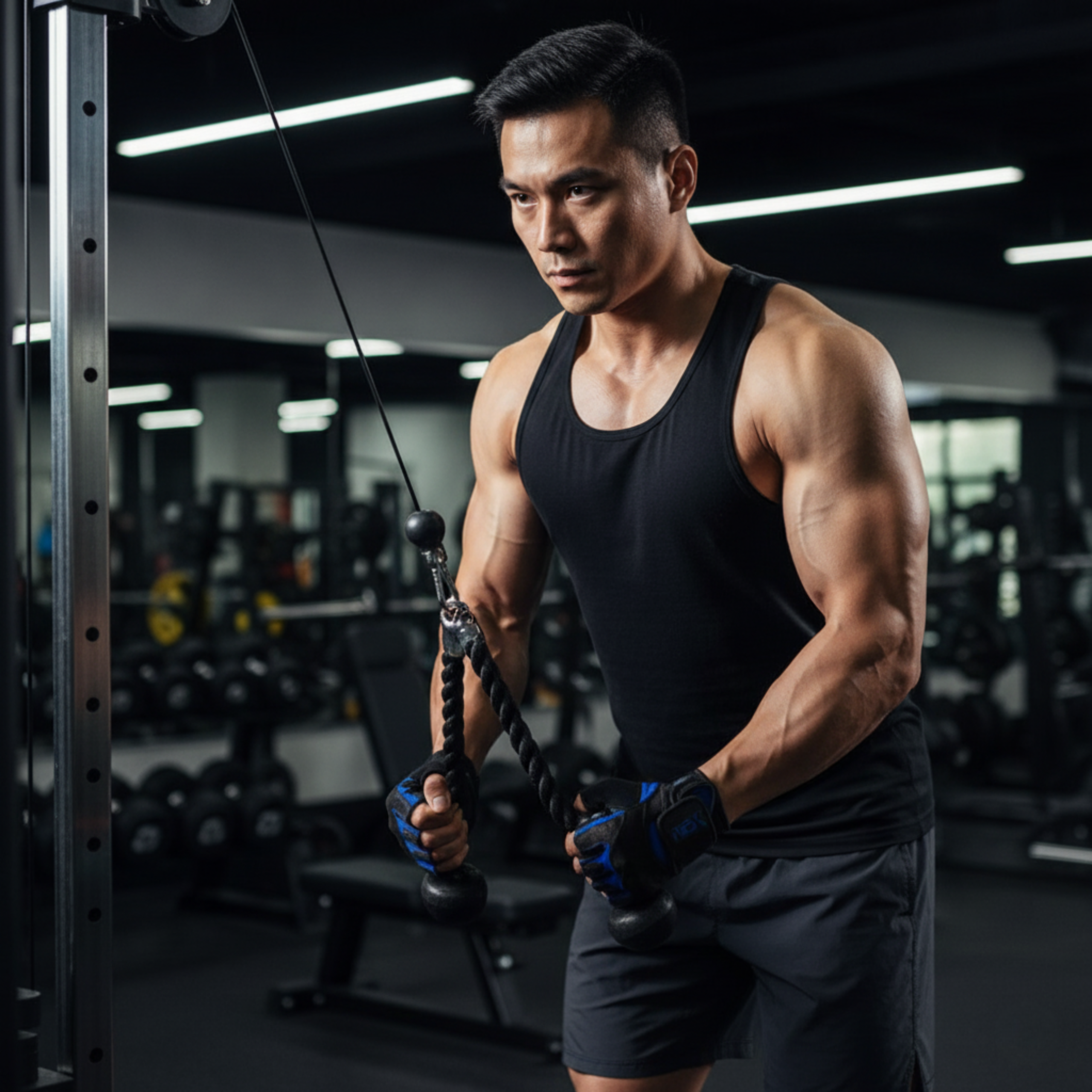 MEX NUTRITION - Rękawice M-Fit Blue 