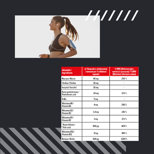 MP NUTRITION Vitamin B-Complex - 100vcaps - Kompleks Vitaminów B
