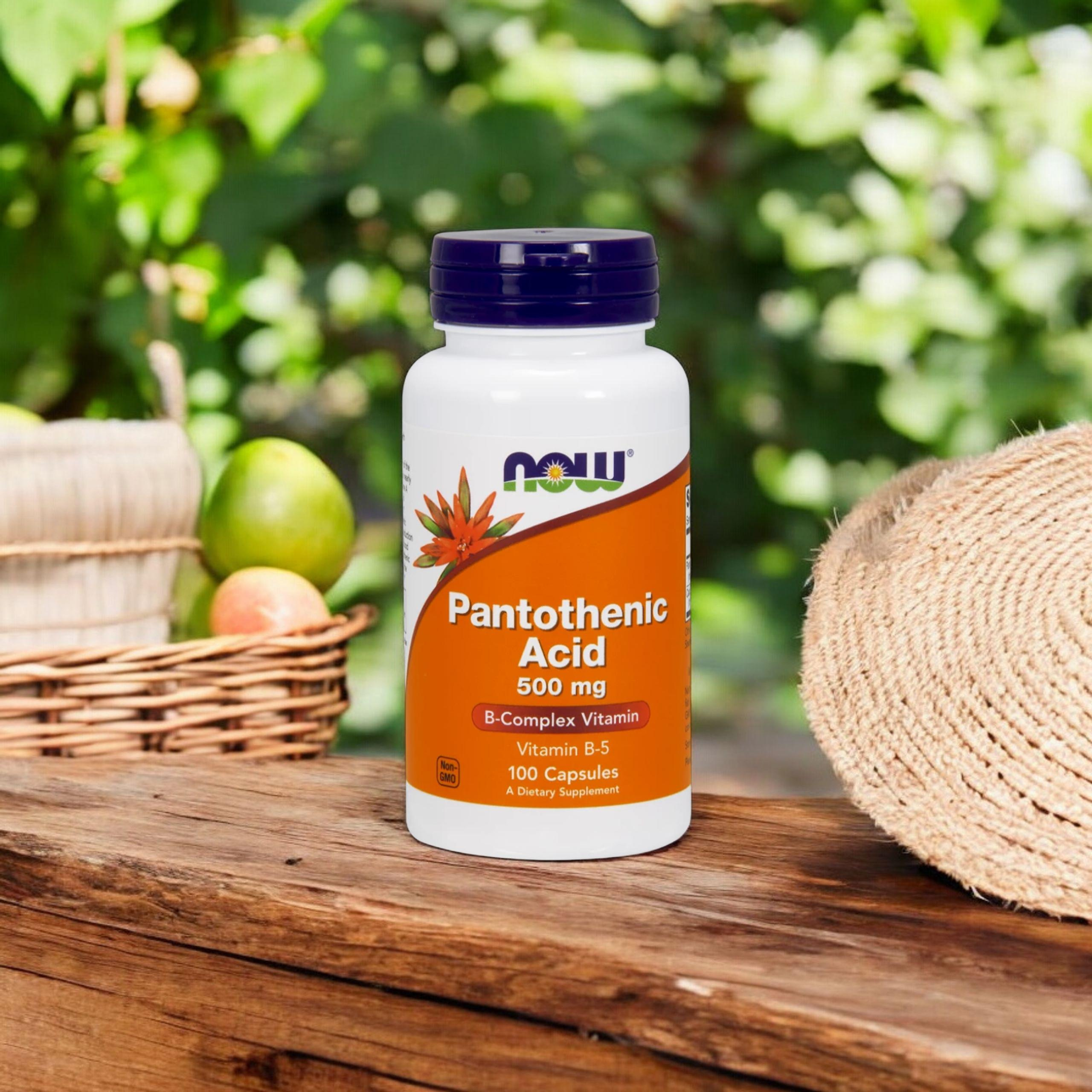 NOW Pantothenic Acid 500mg - 100vcaps. - Pantothensäure