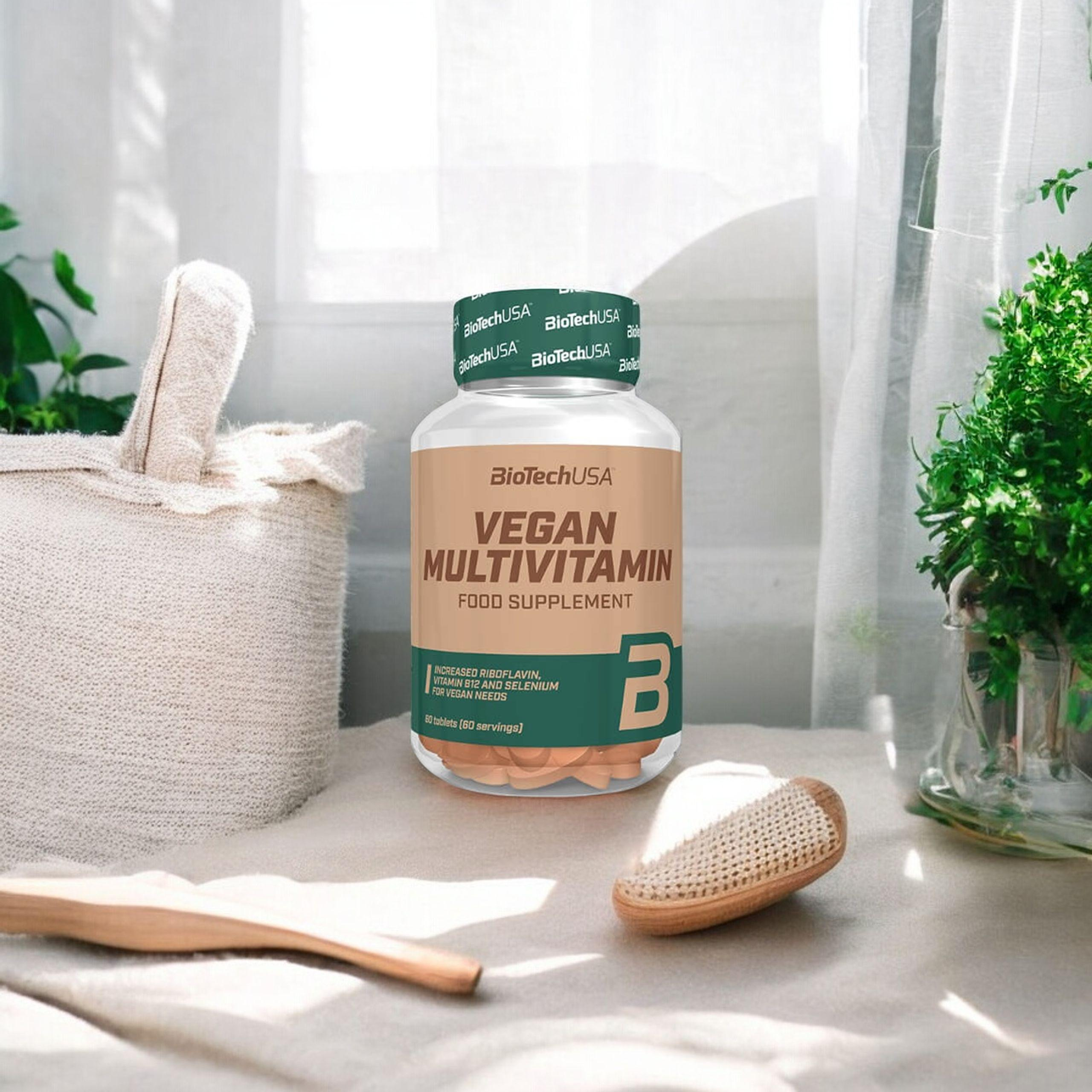 BioTech USA Vegan Multivitamin - 60tabs. - Multivitamin für Veganer