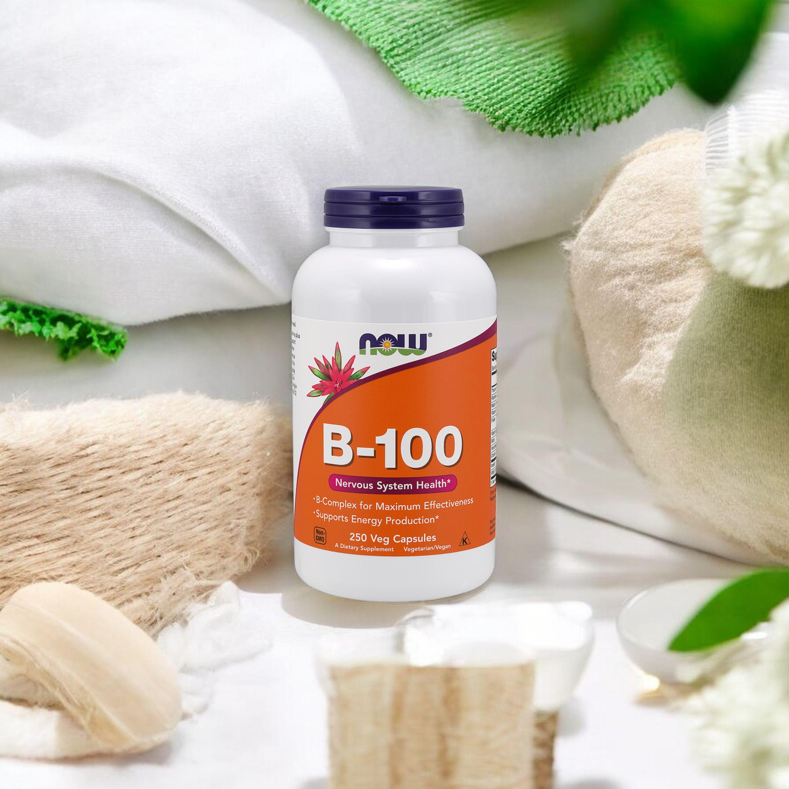 NOW Vitamin B-100 - 250vcaps - Vitamin B