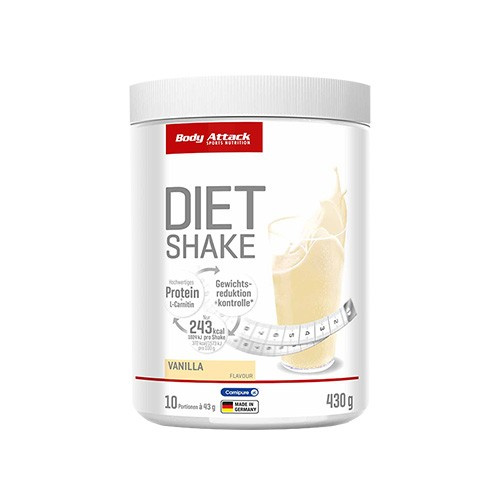 BODY ATTACK - Diet Shake - 430g - AUSVERKAUF - 28-02