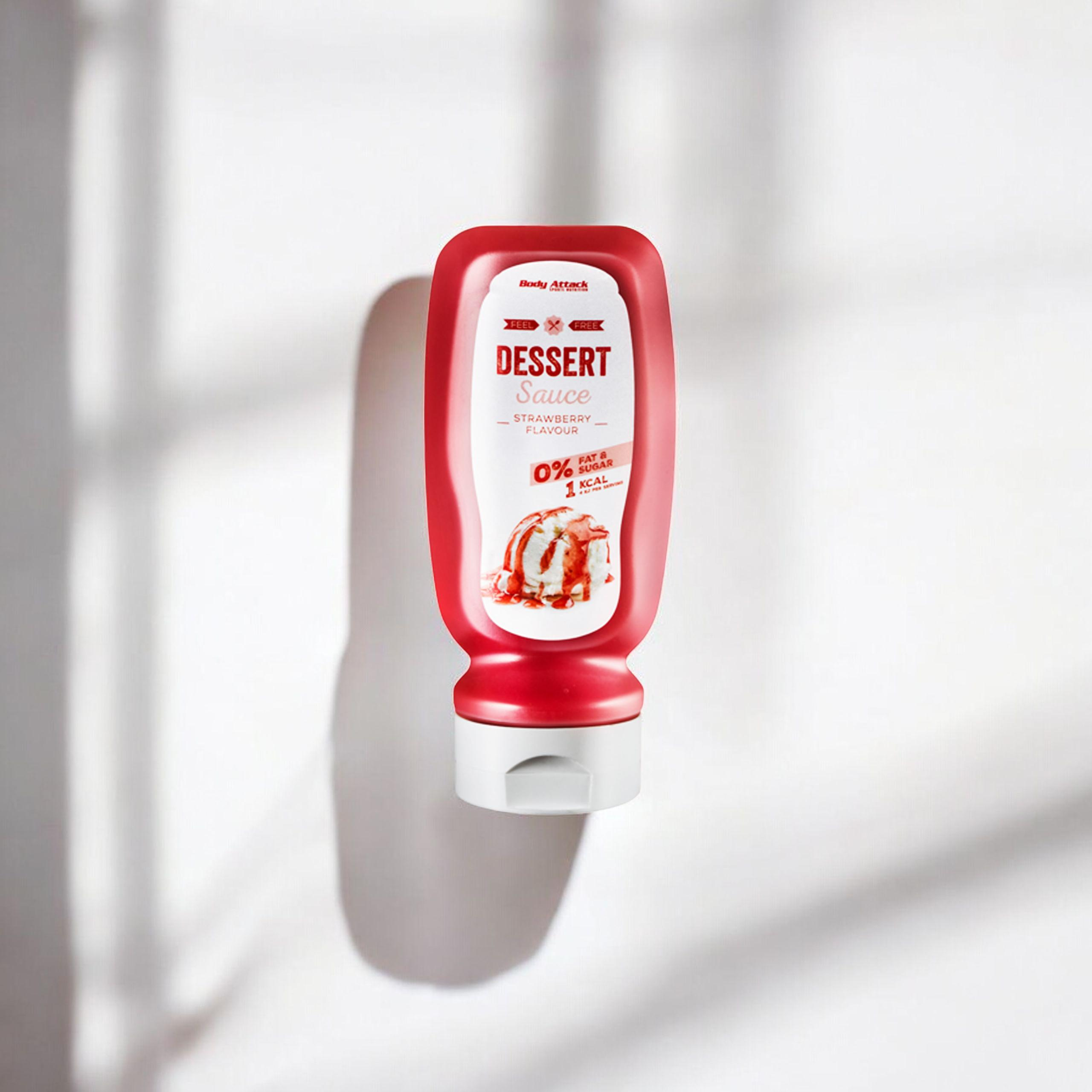BODY ATTACK Dessert Sauce Erdbeer Geschmack - 320ml