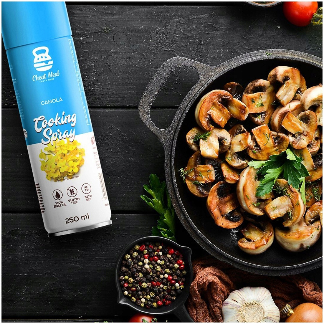 Makaron Konjac Tagliatelle 400g + OLEJ RABE in Spray Cheat ZESTAW