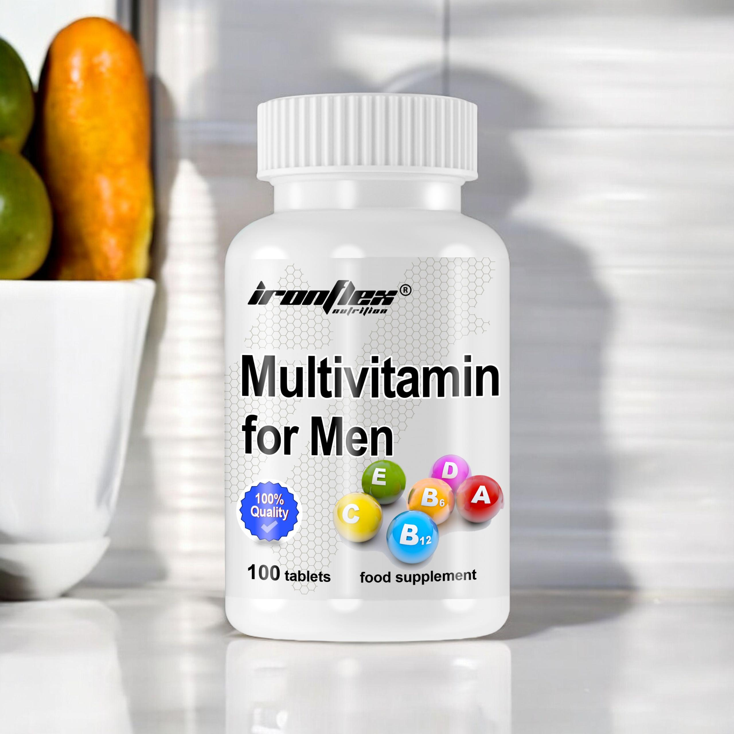 IRONFLEX Multivitamin für Männer - 100tabs