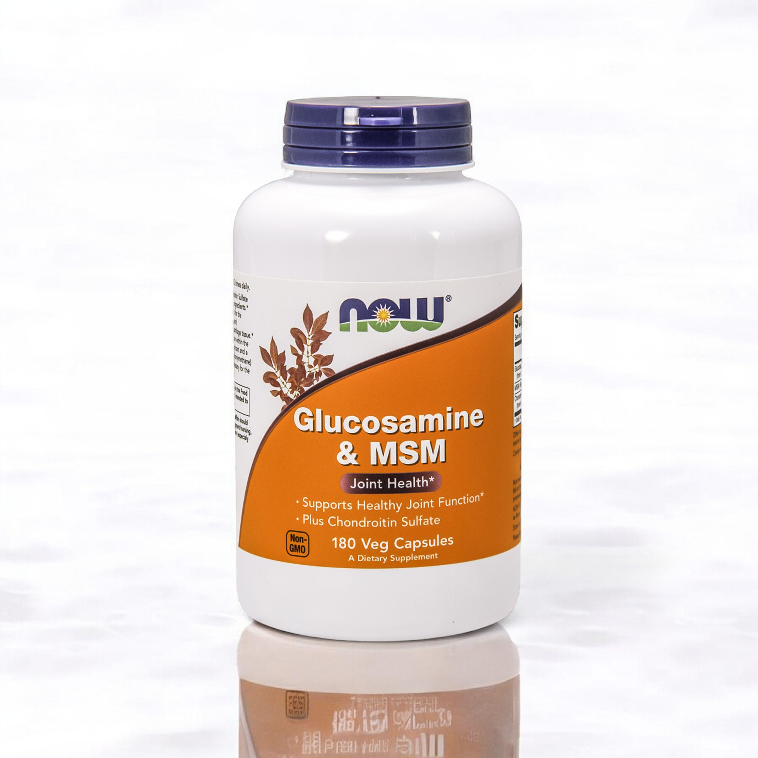NOW Glucosamine & MSM - 180vegcaps