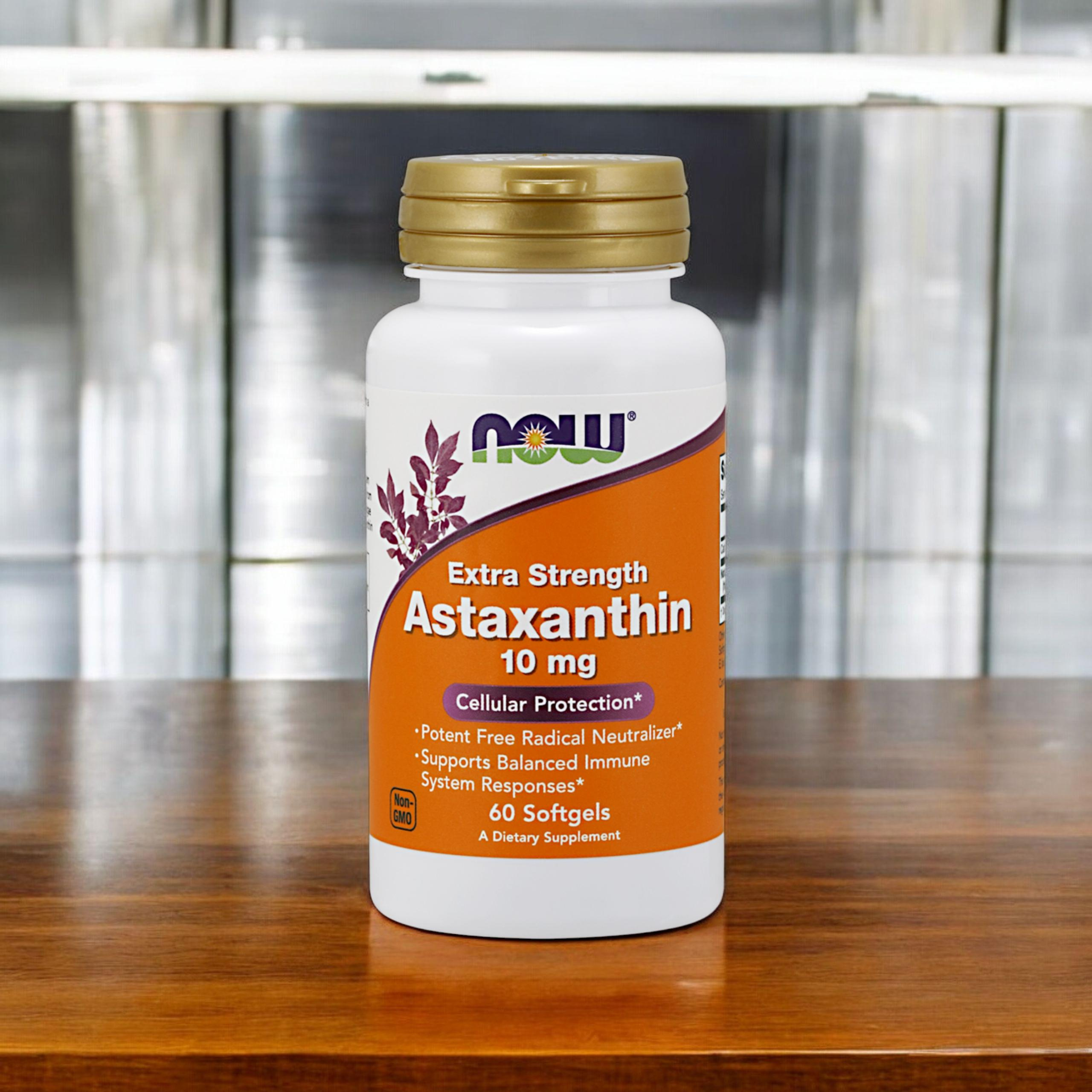 NOW Astaxanthin 10mg - 60softgels (Extra Strength)