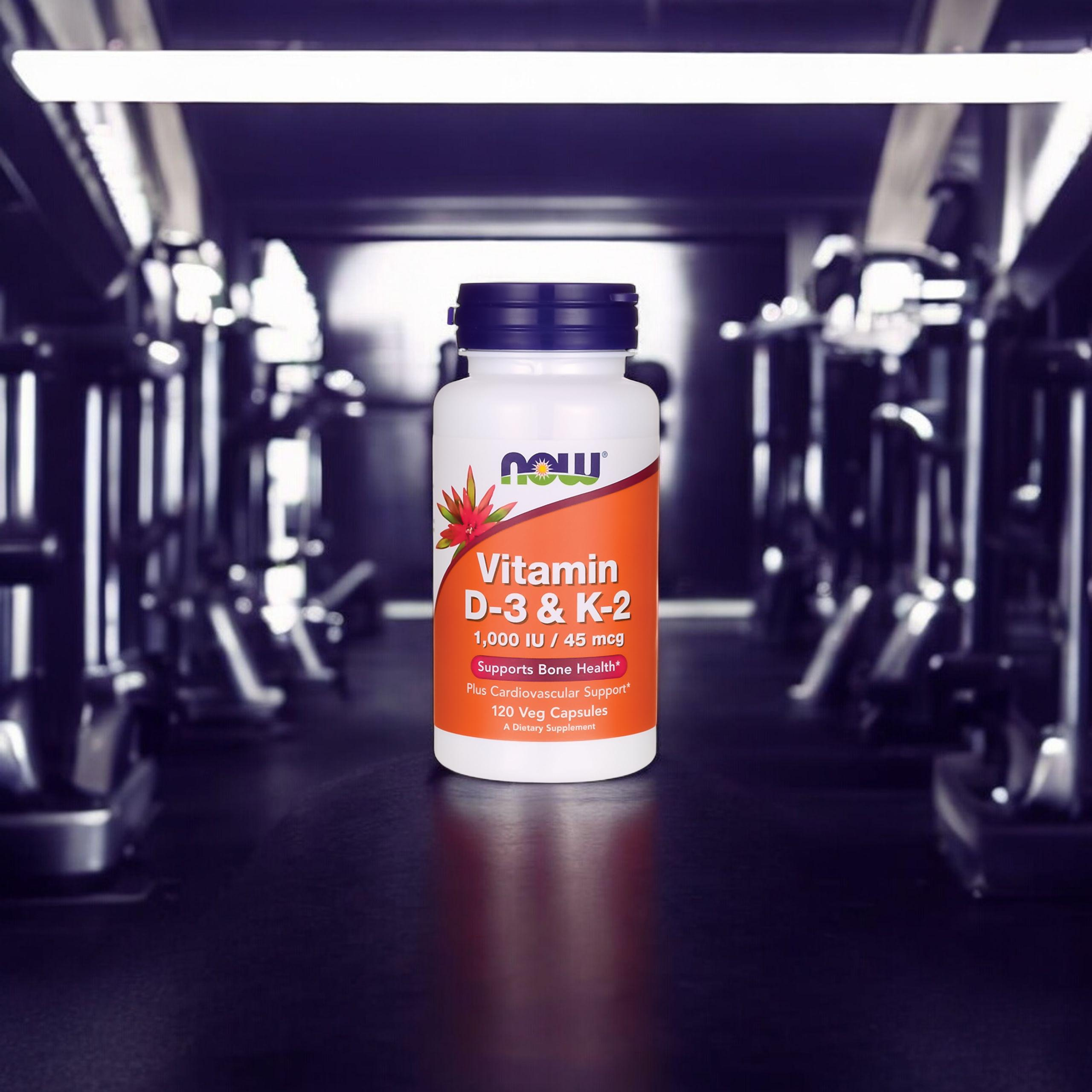 NOW Vitamin D3 & K2 1000IU - 120vegcaps