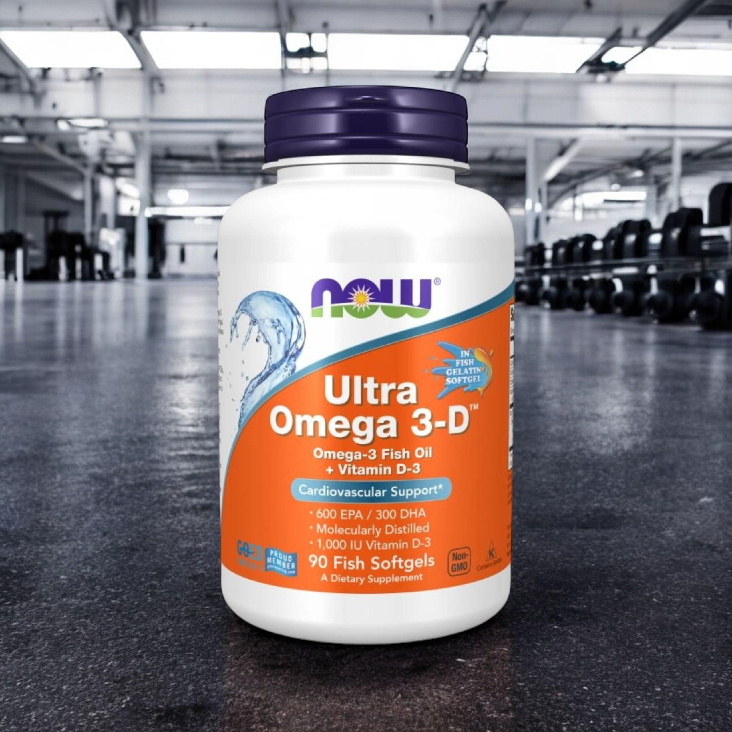 NOW - Ultra Omega 3-D Fischöl - 90 Weichkapseln