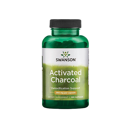 SWANSON Aktivkohle 260mg - 120caps.