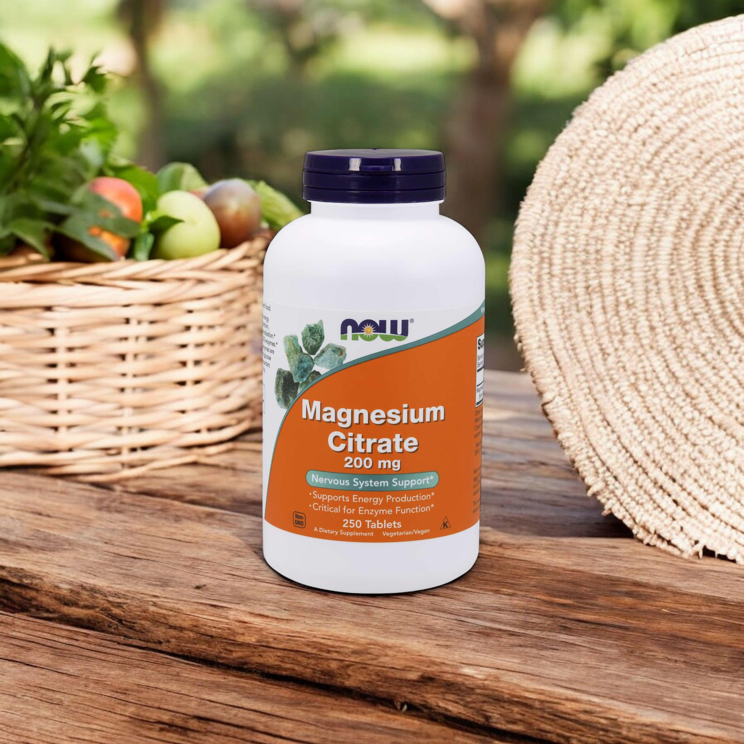 NOW Magnesium Citrate 200mg - 250tabs