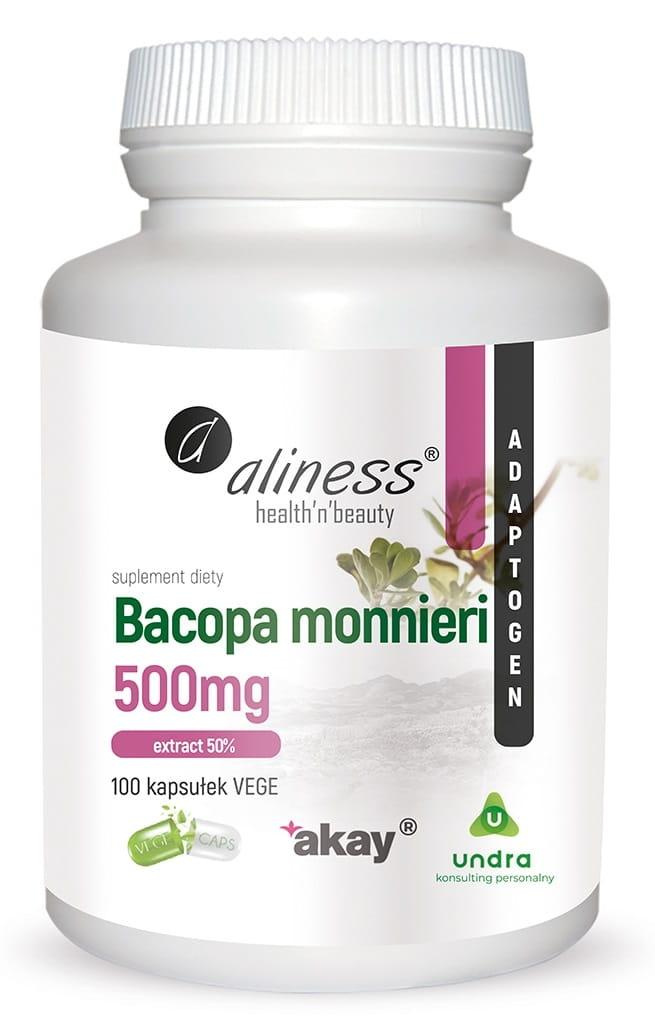 ALINESS - Bacopa Monnieri Extrakt 500mg - 100 Kapseln.