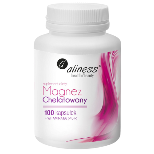 ALINESS - Chelatiertes Magnesium 720mg + B6 (P-5-P) - 100Kaps.