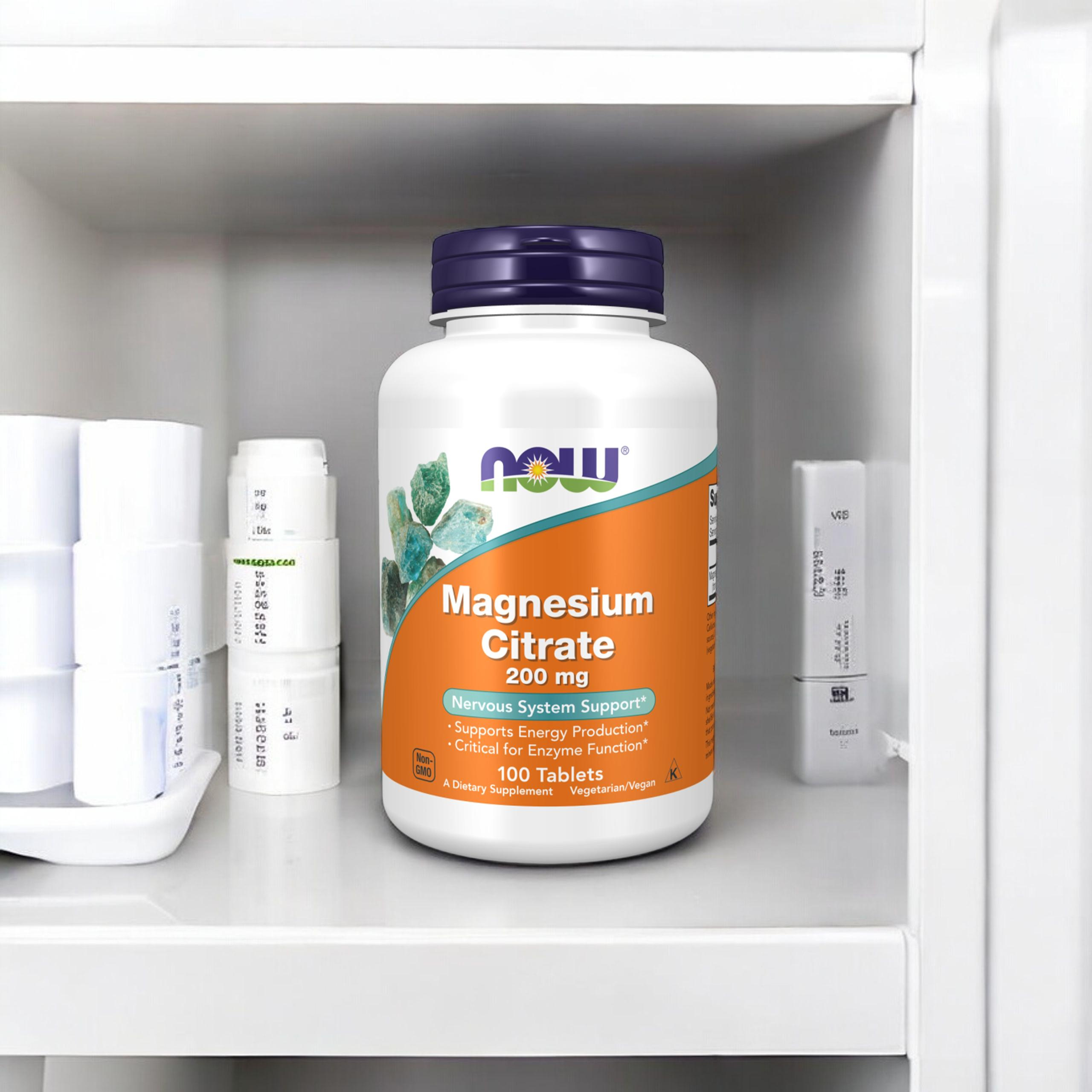 NOW Magnesium Citrate 200mg - 100tabs