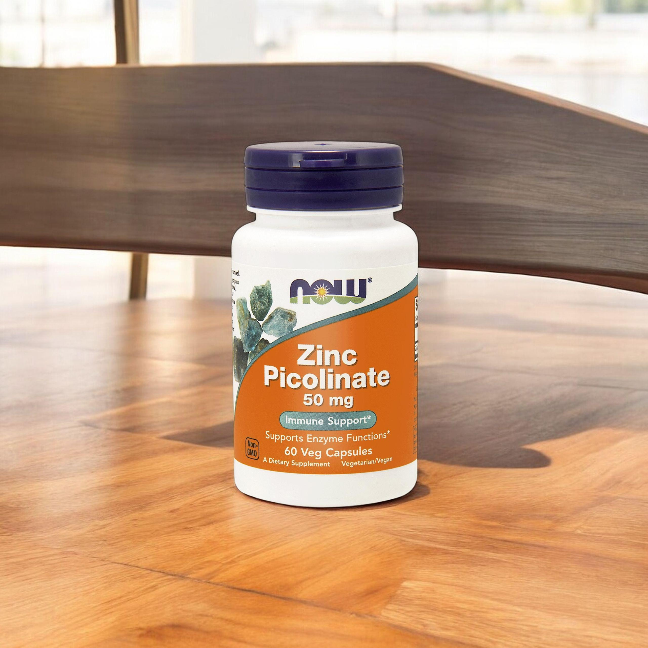 NOW - Zinkpicolinat 50mg - 30 pflanzliche Kapseln.