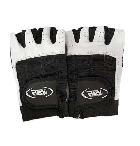 REAL PHARM Handschuhe - L - White/Black