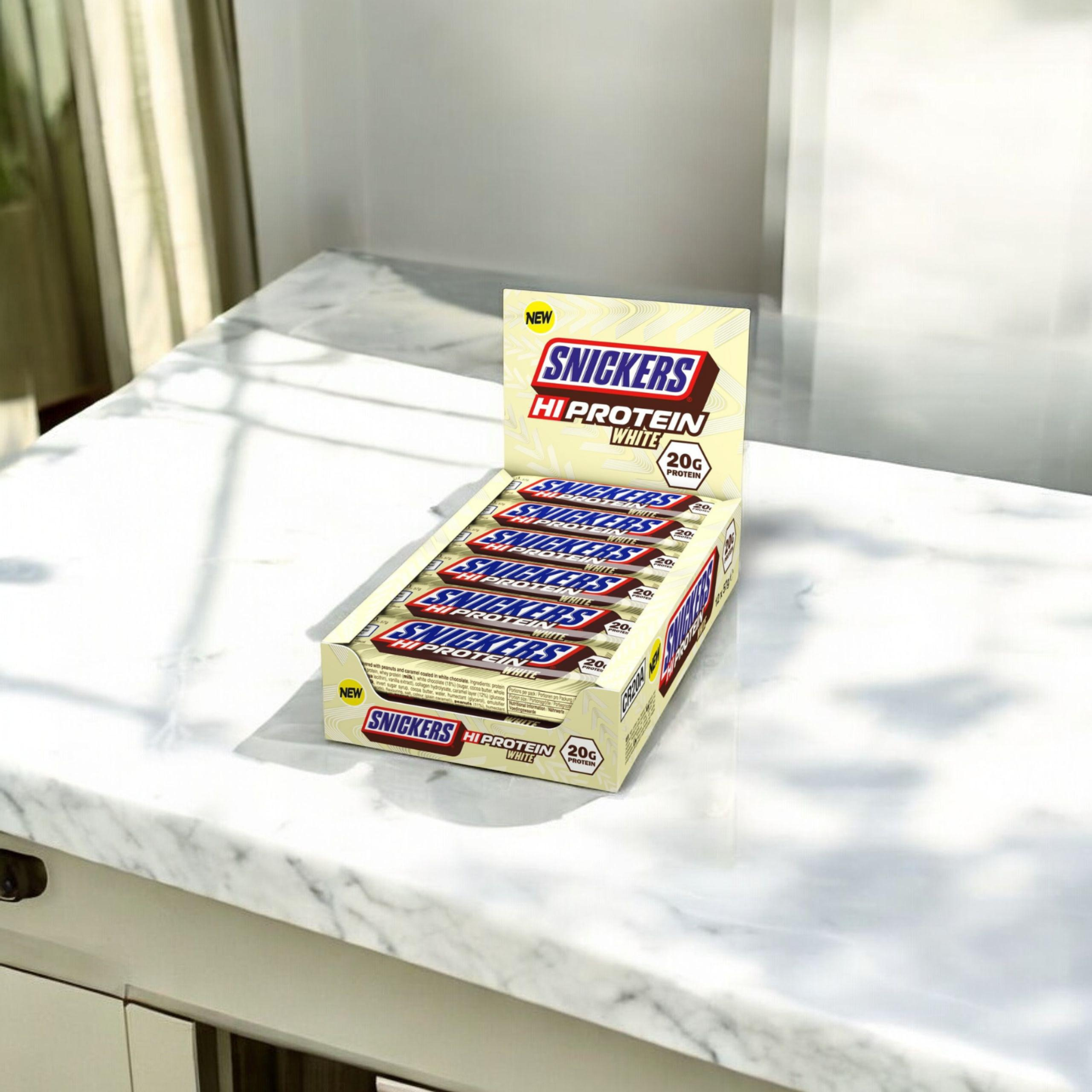 Mars - Snickers HI Protein Low Suga rBar - 12x 57g - Weiß