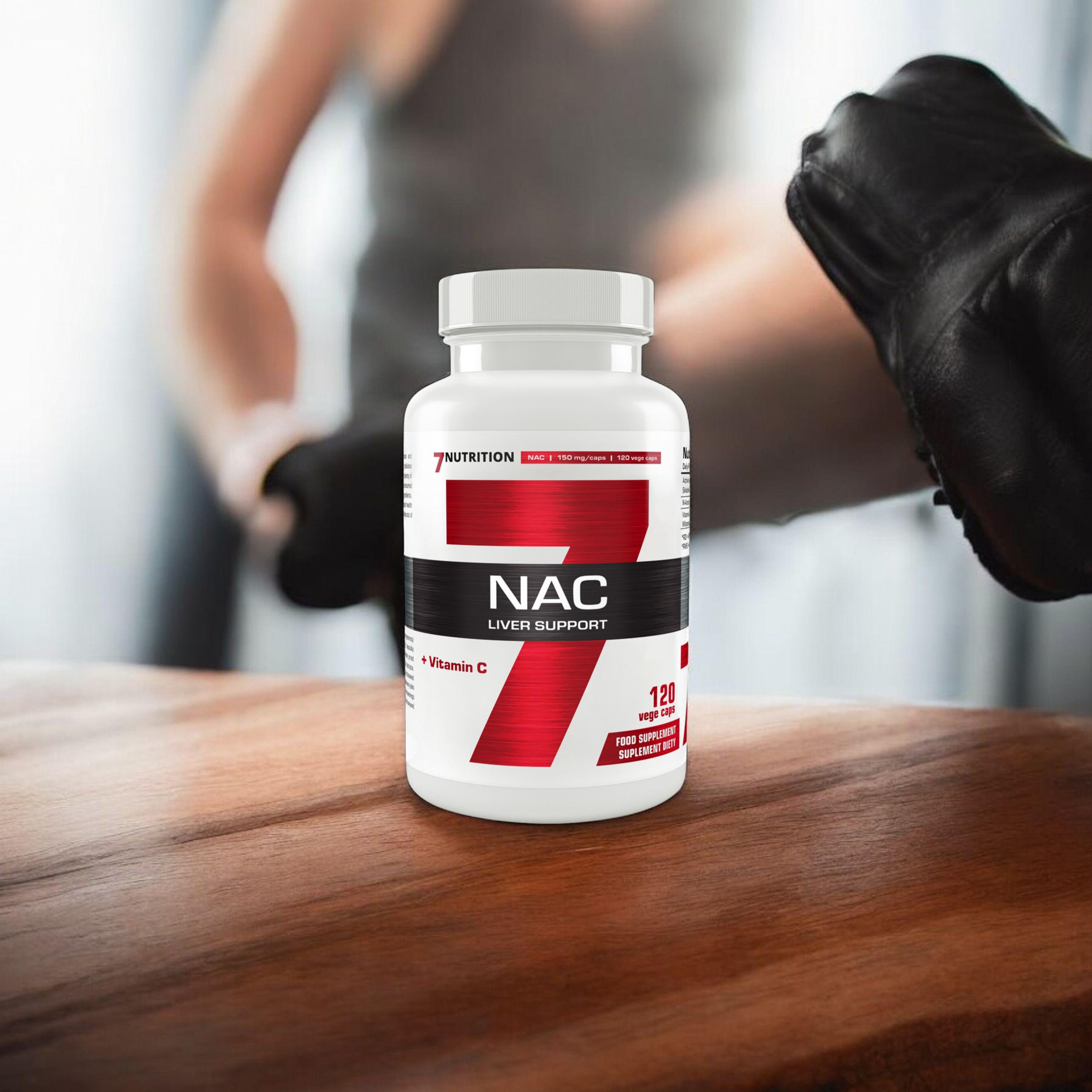 7 NUTRITION NAC + Vitamin C - 120vcaps