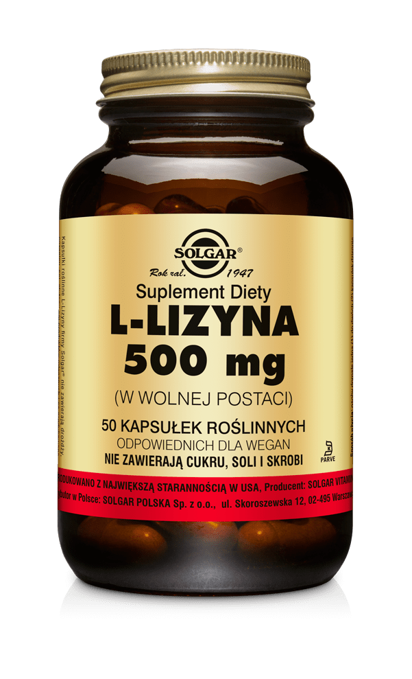 SOLGAR L-Lysine 500mg - 50vcaps. PL