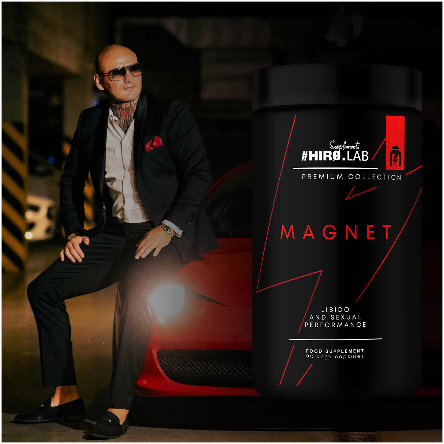 HIRO.LAB Prime Test - 120vcaps. + Magnet - 90vcaps.