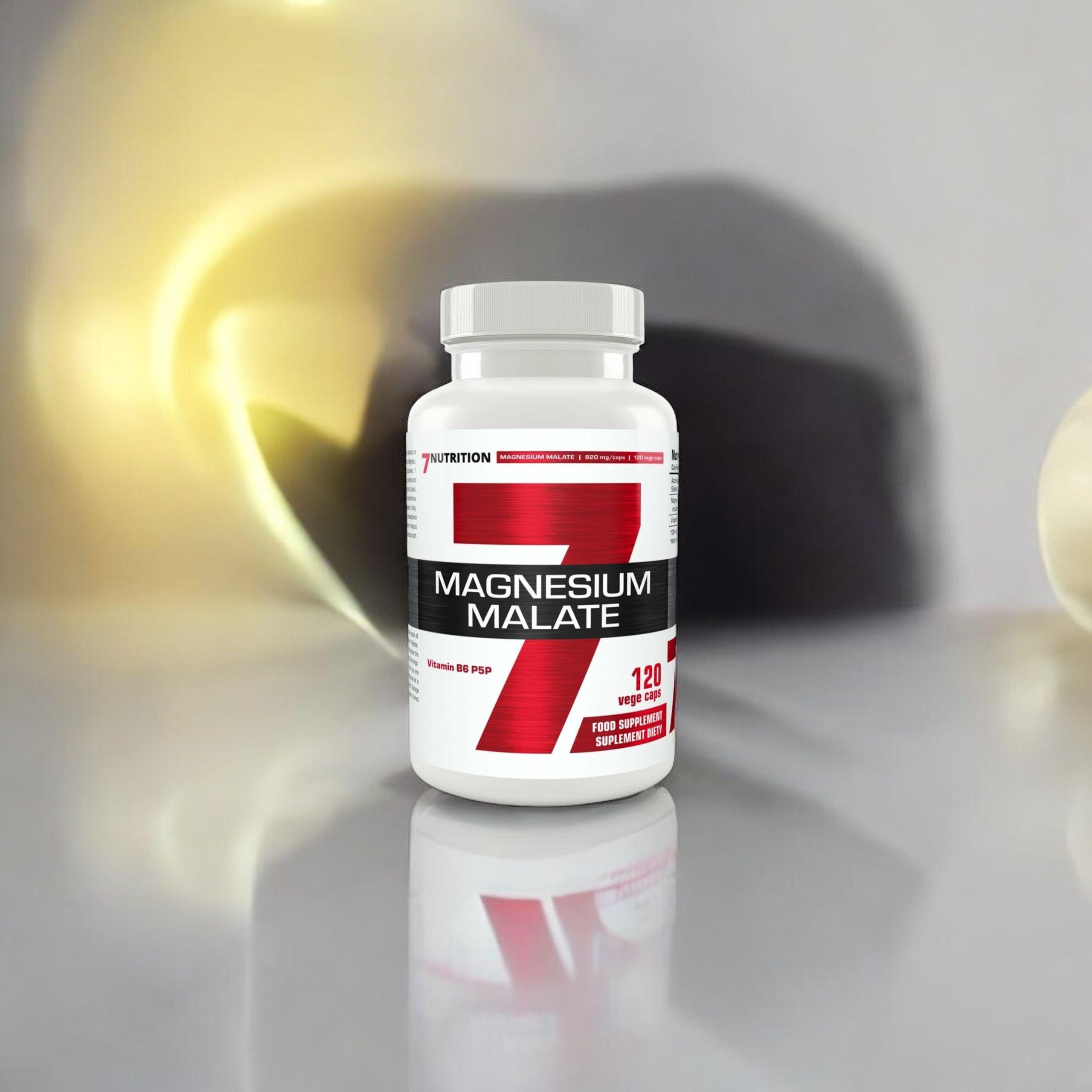 7 NUTRITION - Magnesiummalat - 120 pflanzliche Kapseln.