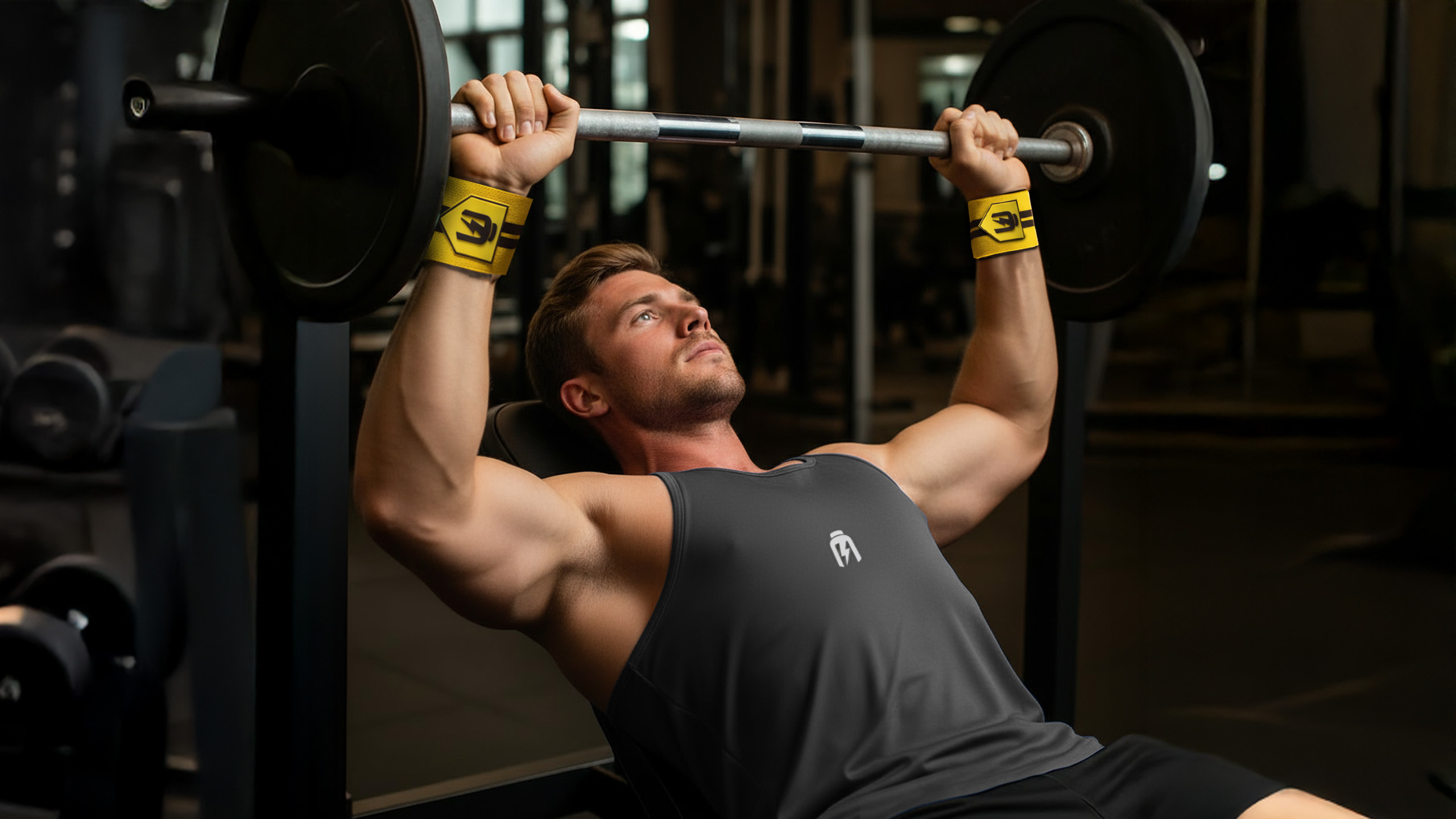 HIRO.LAB Wrist Wrap - Rubber Logo New - Black - Paski zum Heben von Gewichten pol_pl_HIRO-LAB-Wrist-Wrap-Rubber-Logo-New-Yellow-Opaski-usztywniajace-na-nadgarstki-43027_4