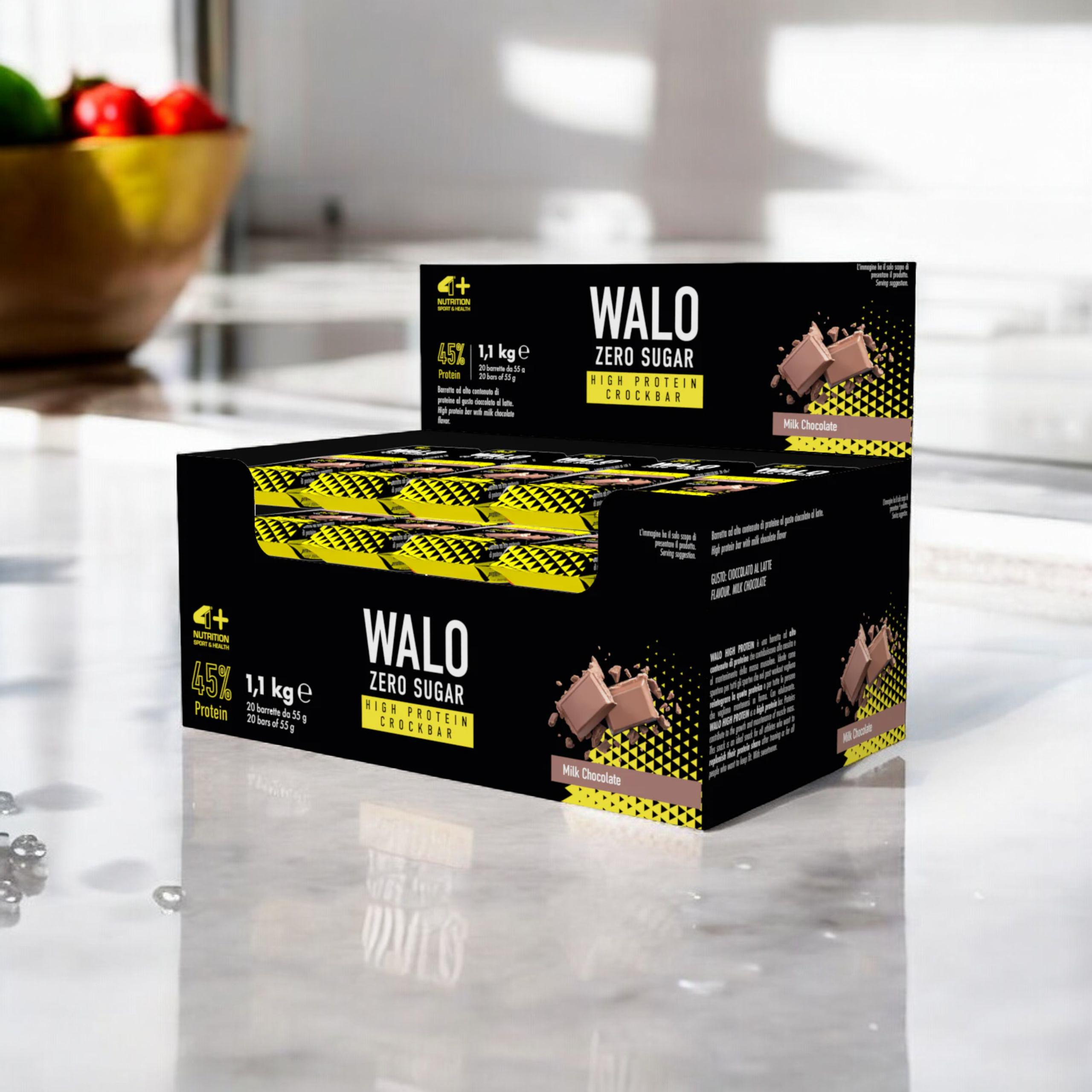 4+ NUTRITION - Walo ZeroSugar CrockBar HP 45% - 20x 55g