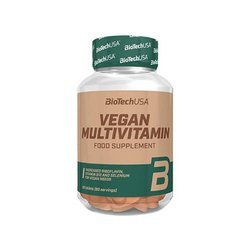 BioTech USA Vegan Multivitamin - 60tabs. - Multivitamin für Veganer