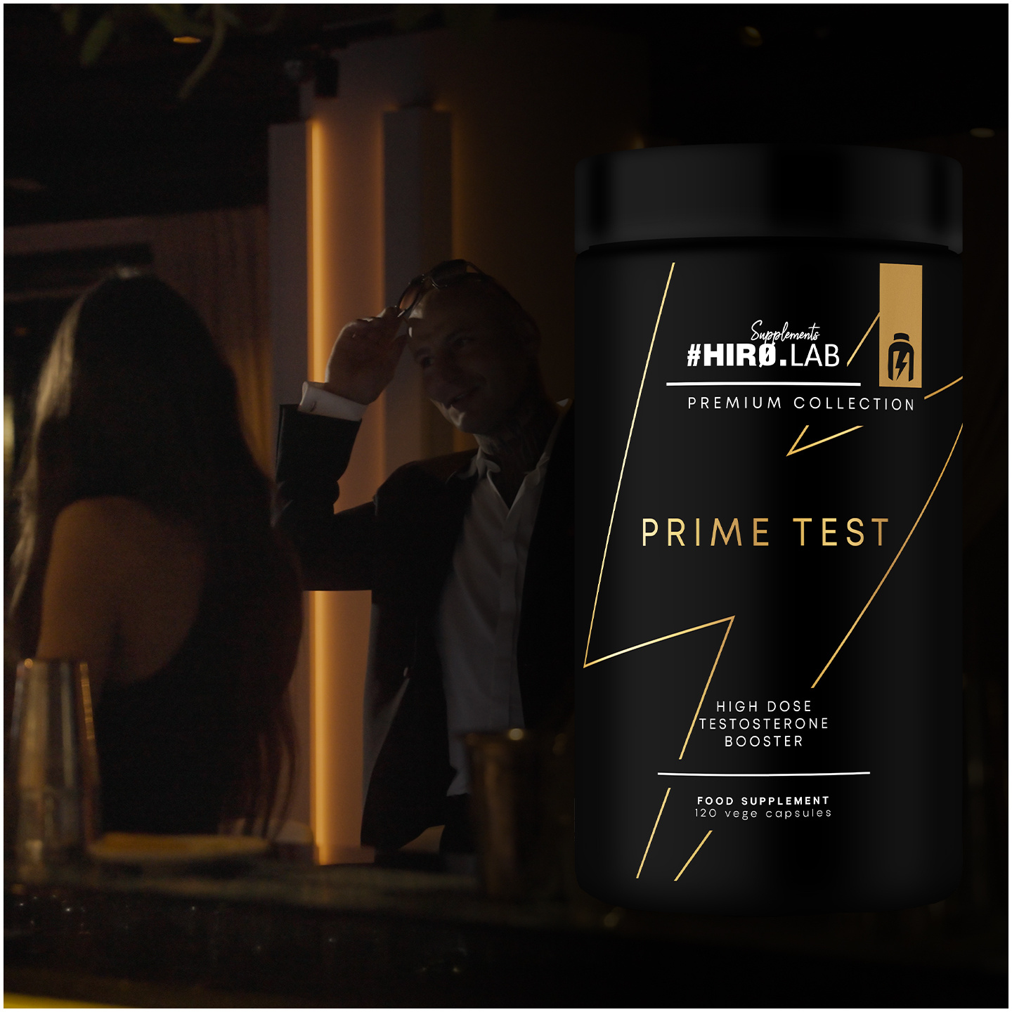 HIRO.LAB Prime Test - 120vcaps. + Magnet - 90vcaps.