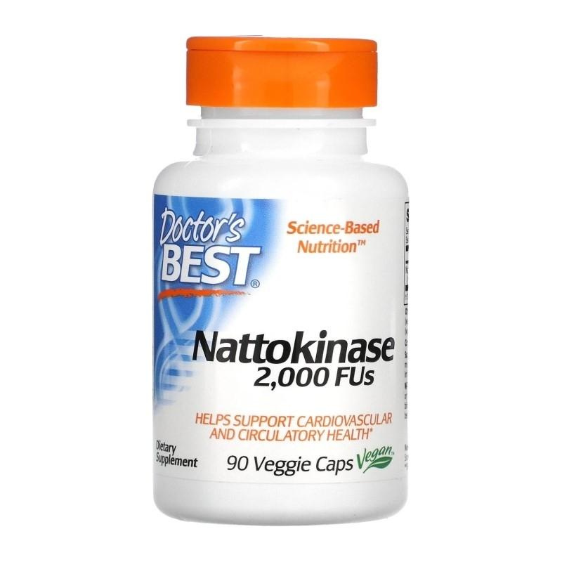 DOCTOR'S BEST - Nattokinase 2000 FU - 90 Vegankapseln.