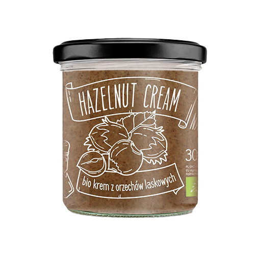 DIET FOOD - Hazelnut Cream - Bio Krem aus Haselnüssen - 300g
