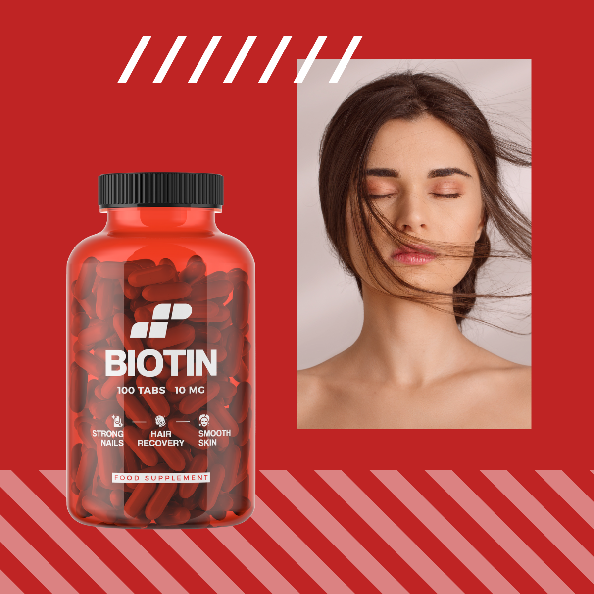 MP NUTRITION Biotin 10mg - 100tabs - Biotin