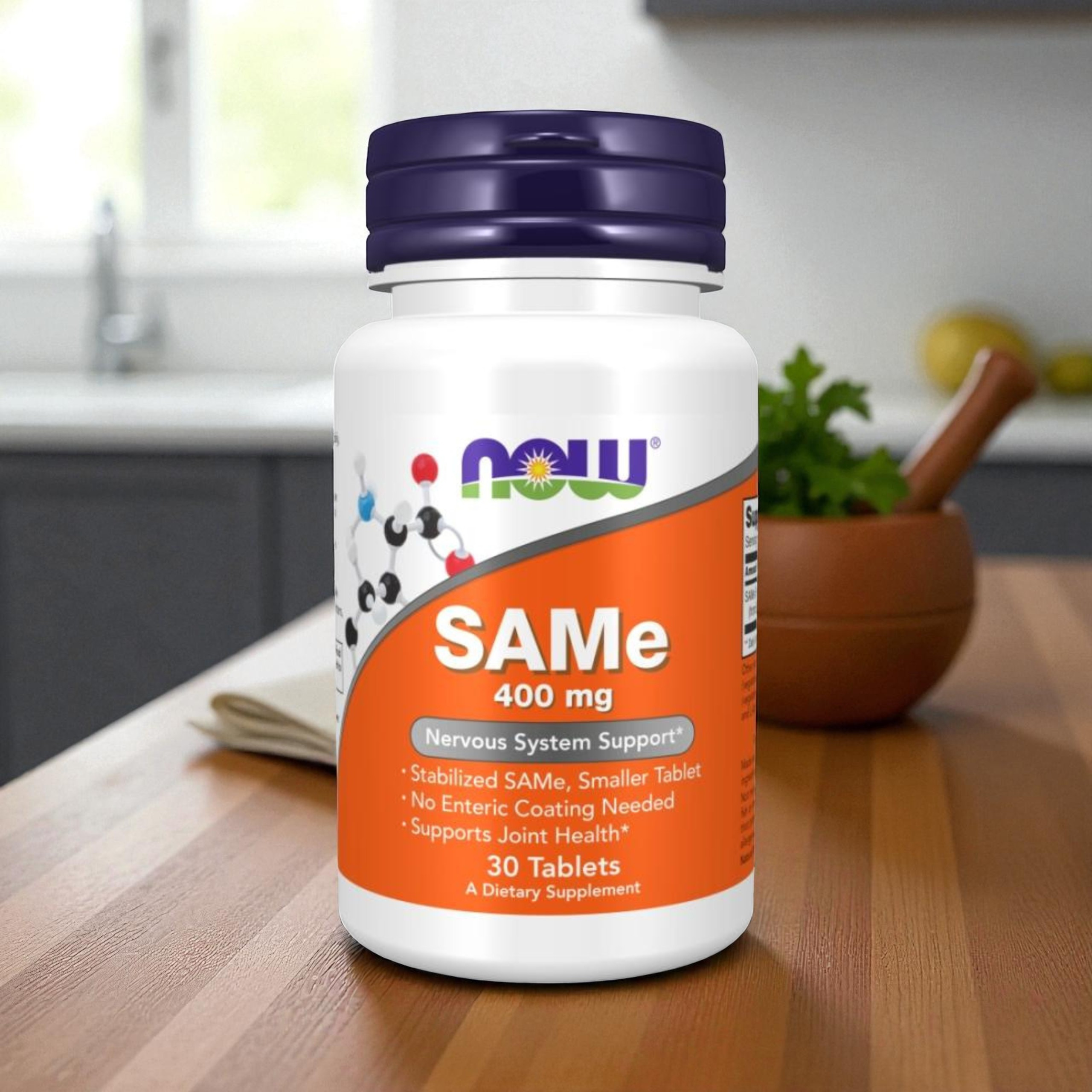 NOW - SAMe S-Adenosyl-L-Methionin - 400 mg - 30 Tabletten