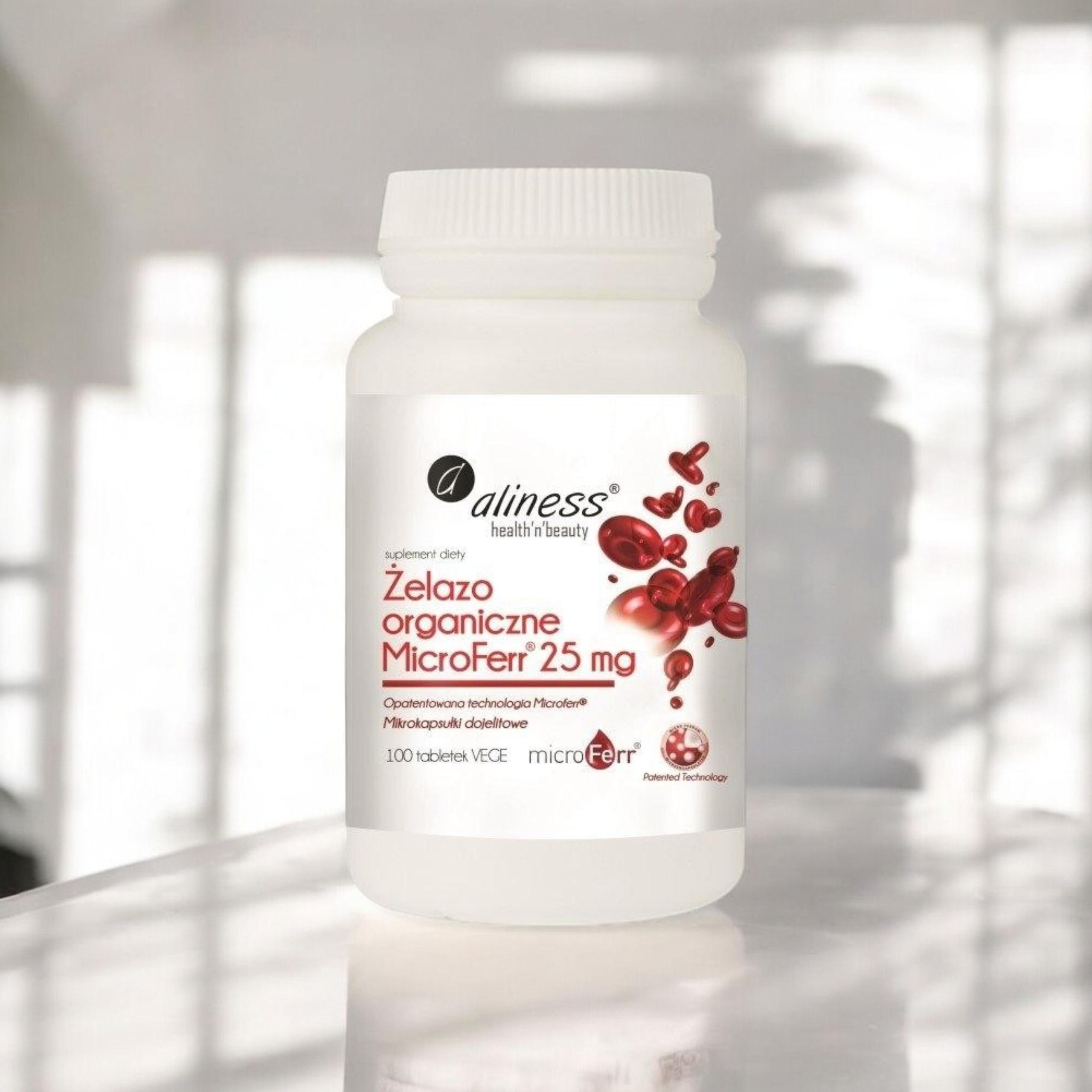 ALINESS - Organisches Eisen Microferr 25mg - 100tabs.