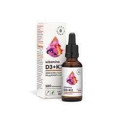 AURA HERBALS Vitamin D3 2000IU + K2 90µg - 30ml