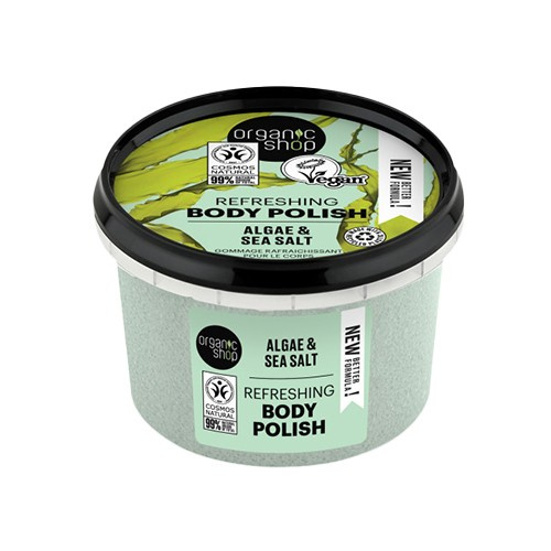 ORGANIC SHOP Erfrischendes Körperpeeling - 250ml - Algen & Meersalz