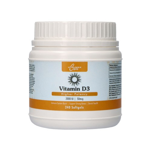 VITALMAX CARE Vitamin D3 2000 IU - 240 softgels